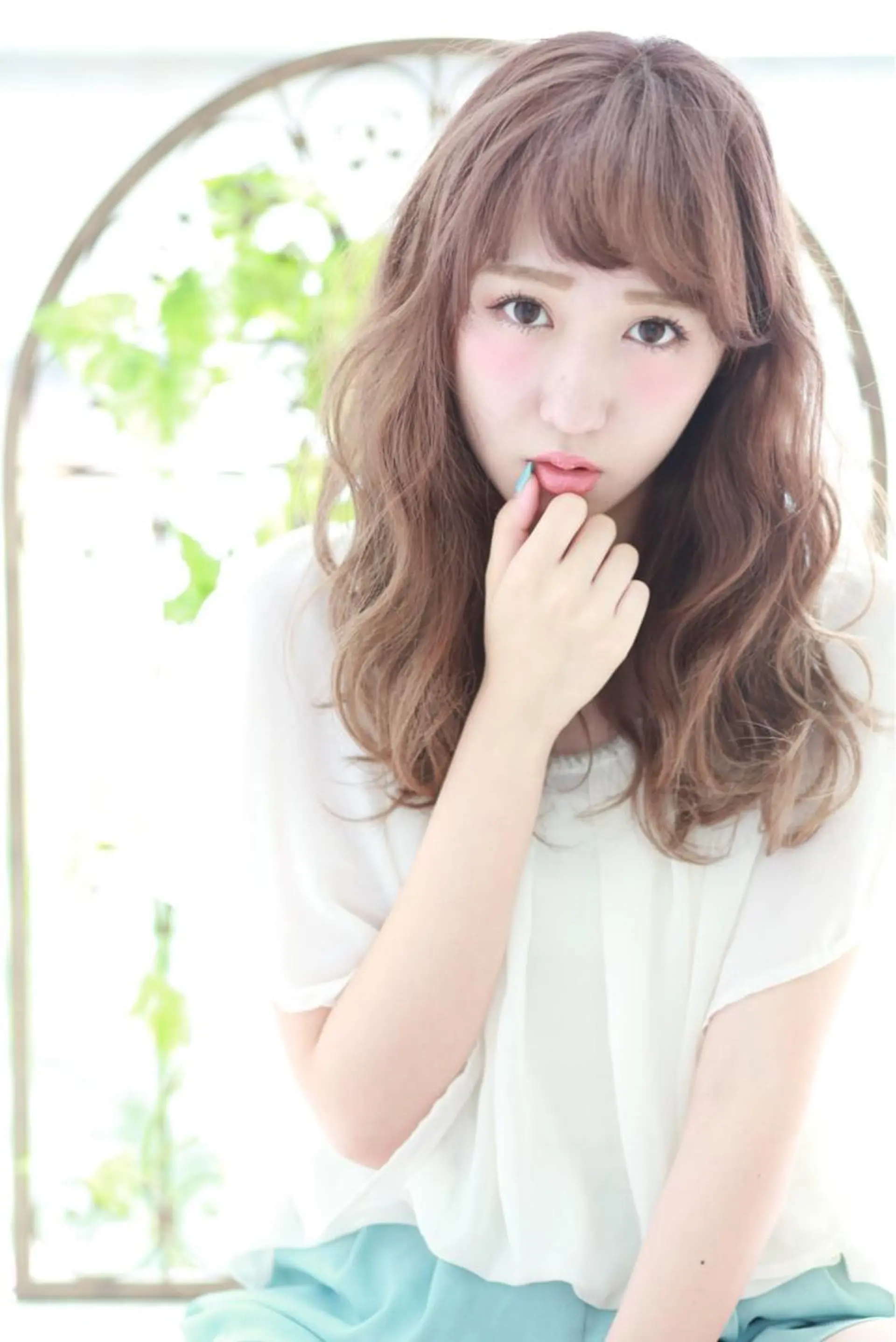 ロング カラー フォギーグレージュ グレージュ ハイライトカラー ハイライト 縮毛矯正/髪質改善 /ブリーチ/東陽町✨のヘアスタイル