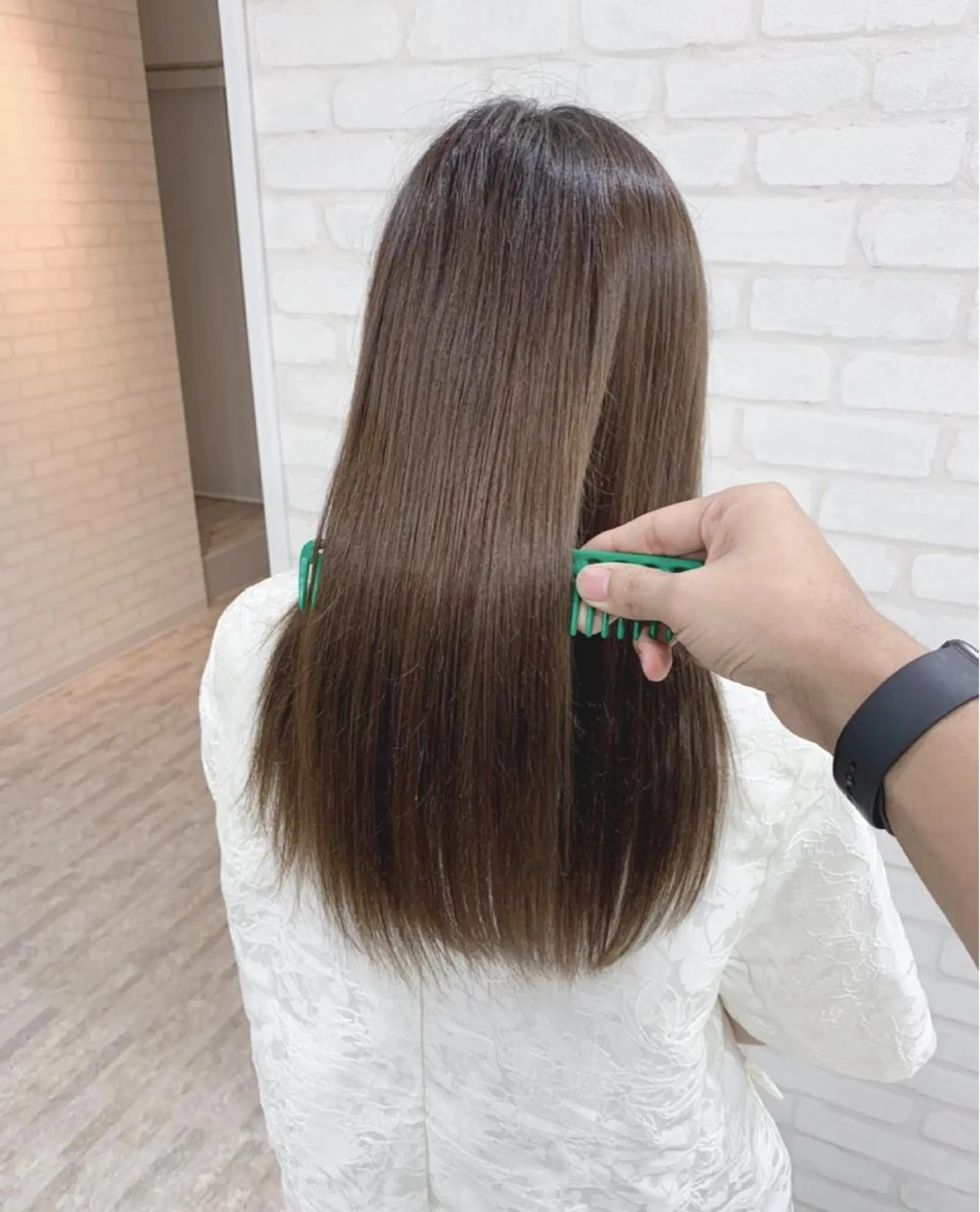 ロング 髪質改善 髪質改善カラーのヘアスタイル