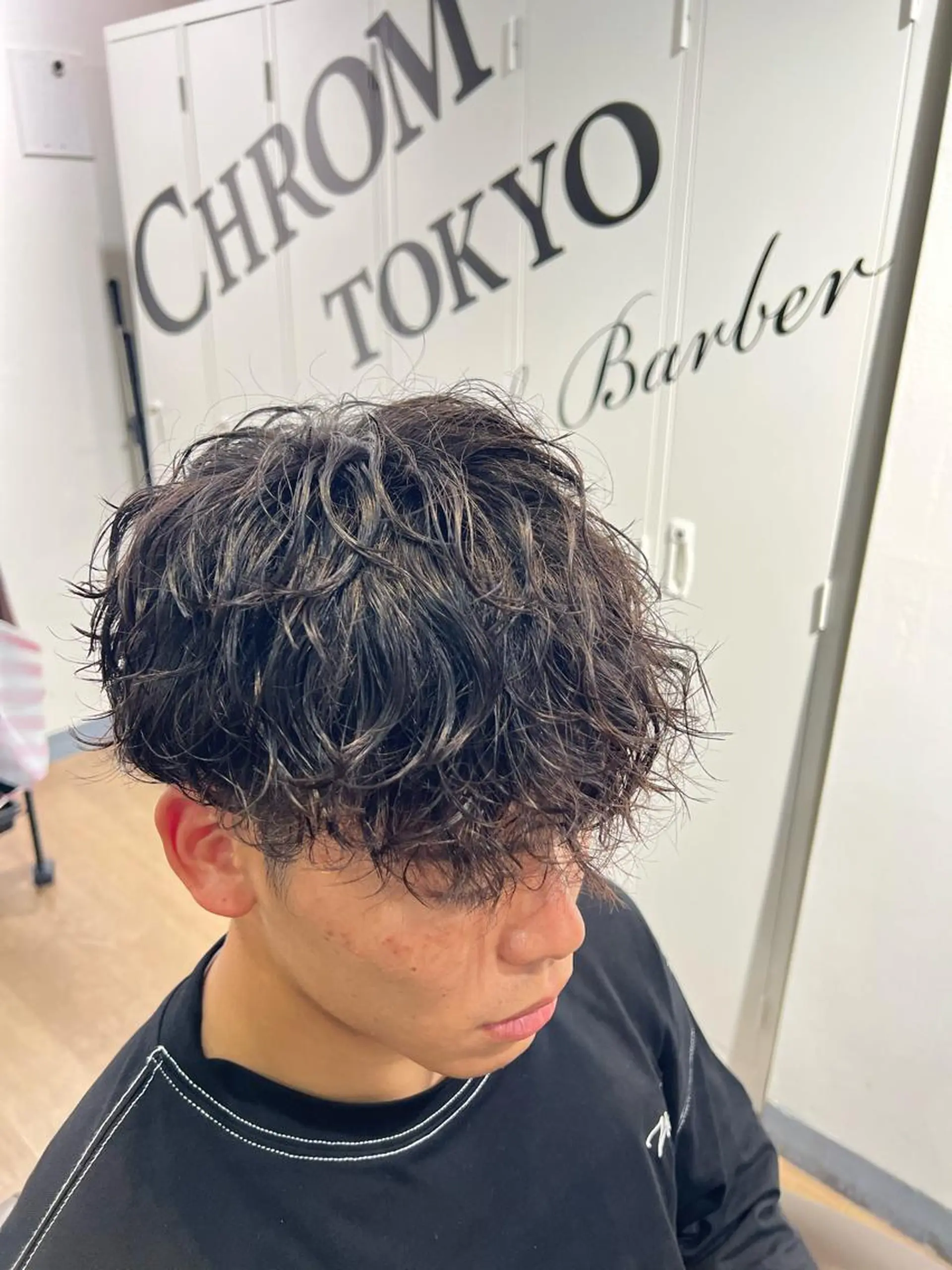 ミディアム パーマ メンズ kei/透明感カラー /縮毛矯正/メンズのヘアスタイル