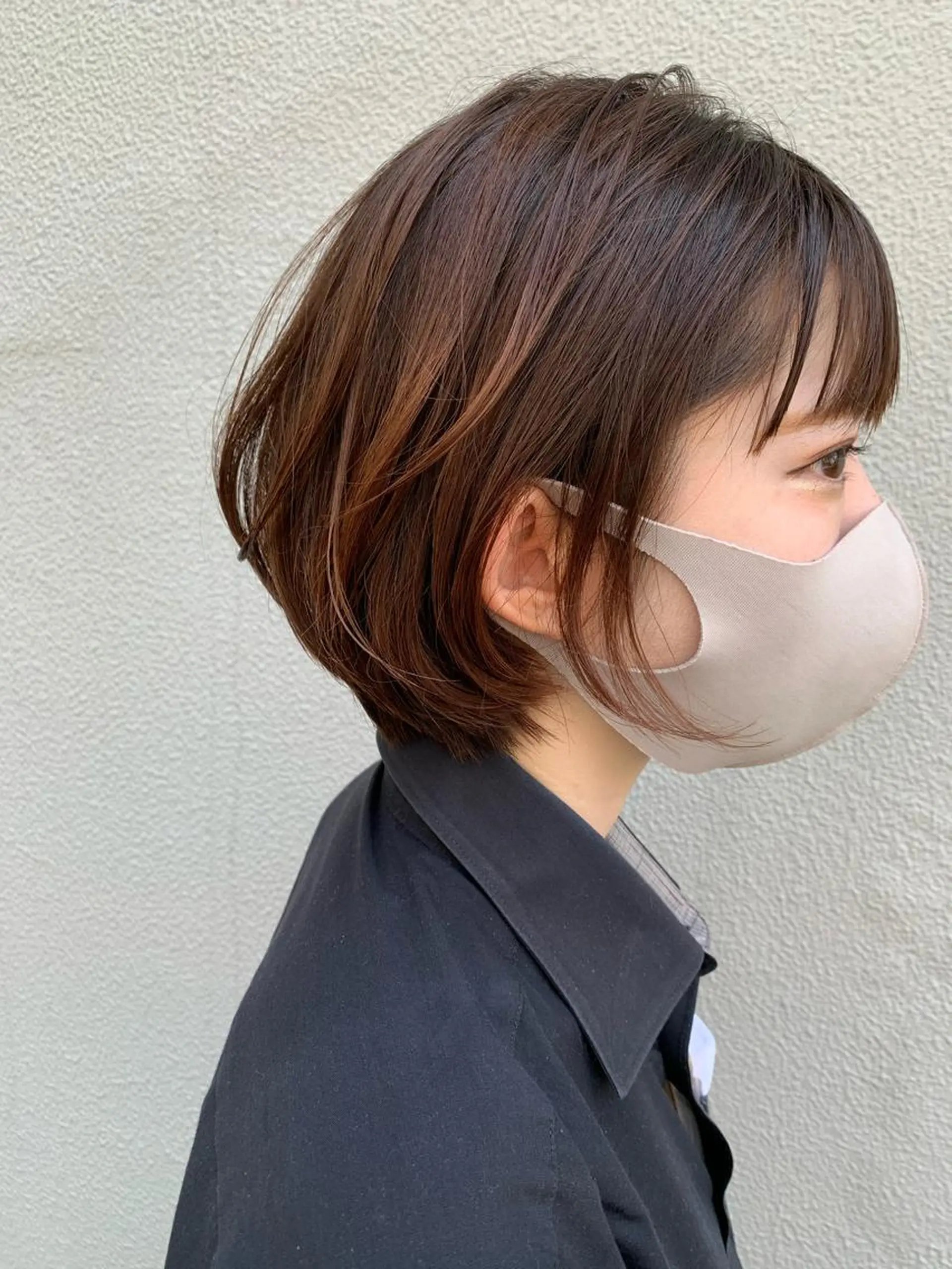 ショート カット ヘアカラー トリートメント 落合 妙佳のヘアスタイル