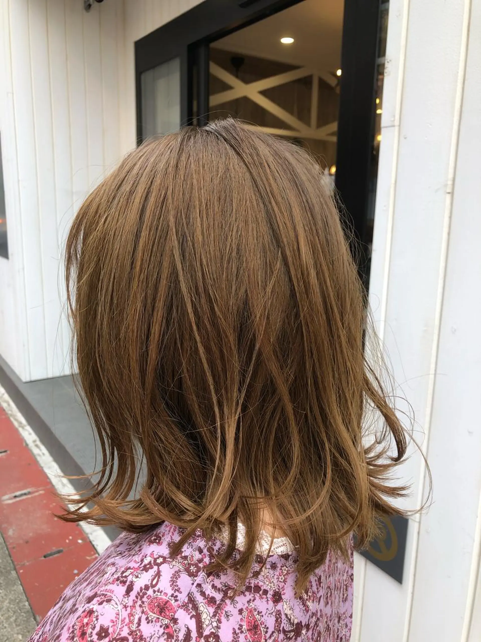 ミディアム カラー 鈴村 大介のヘアスタイル