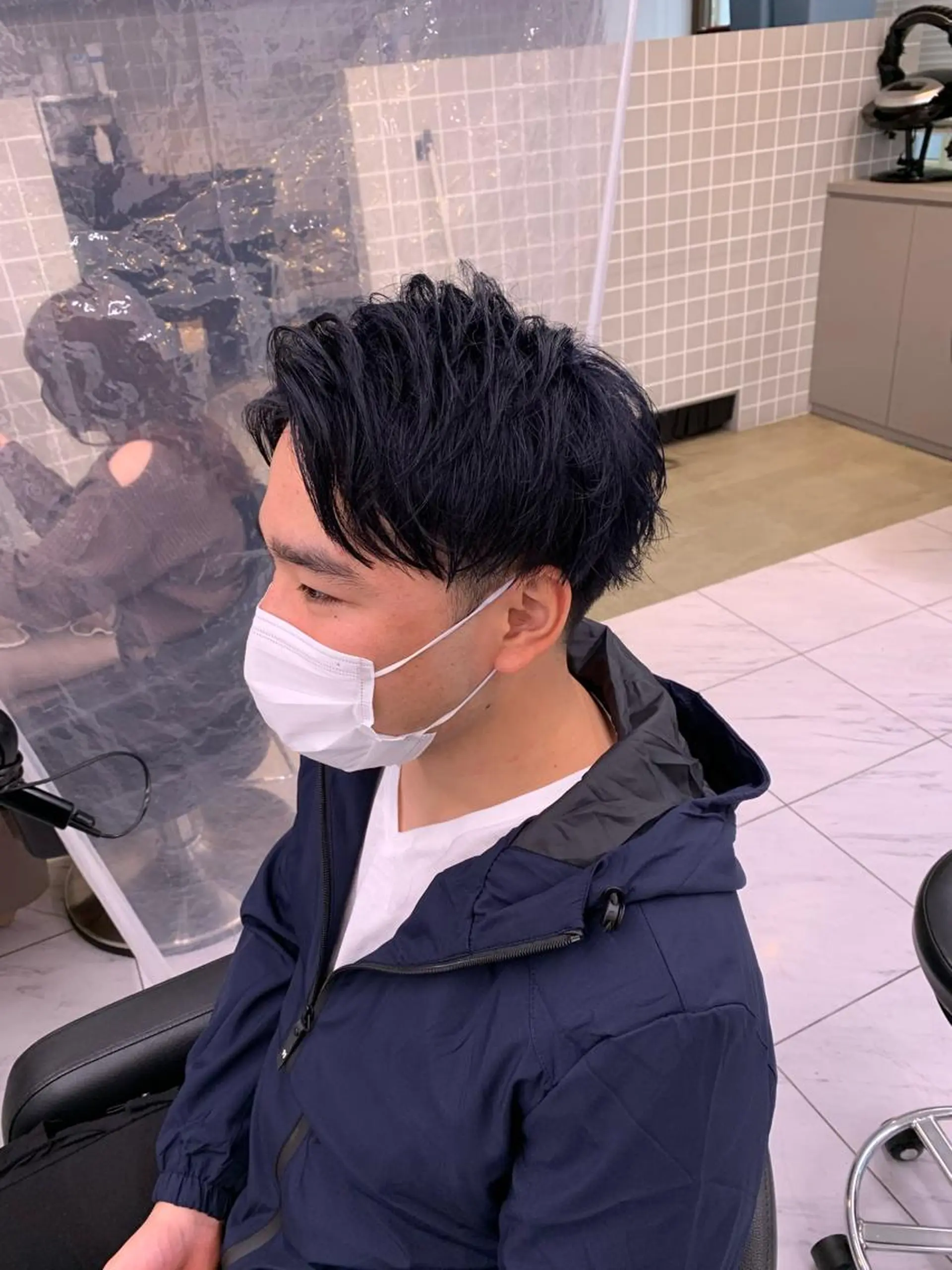 ショート カラー パーマ メンズ キッズ メンズパーマ特化 TAIGAのヘアスタイル