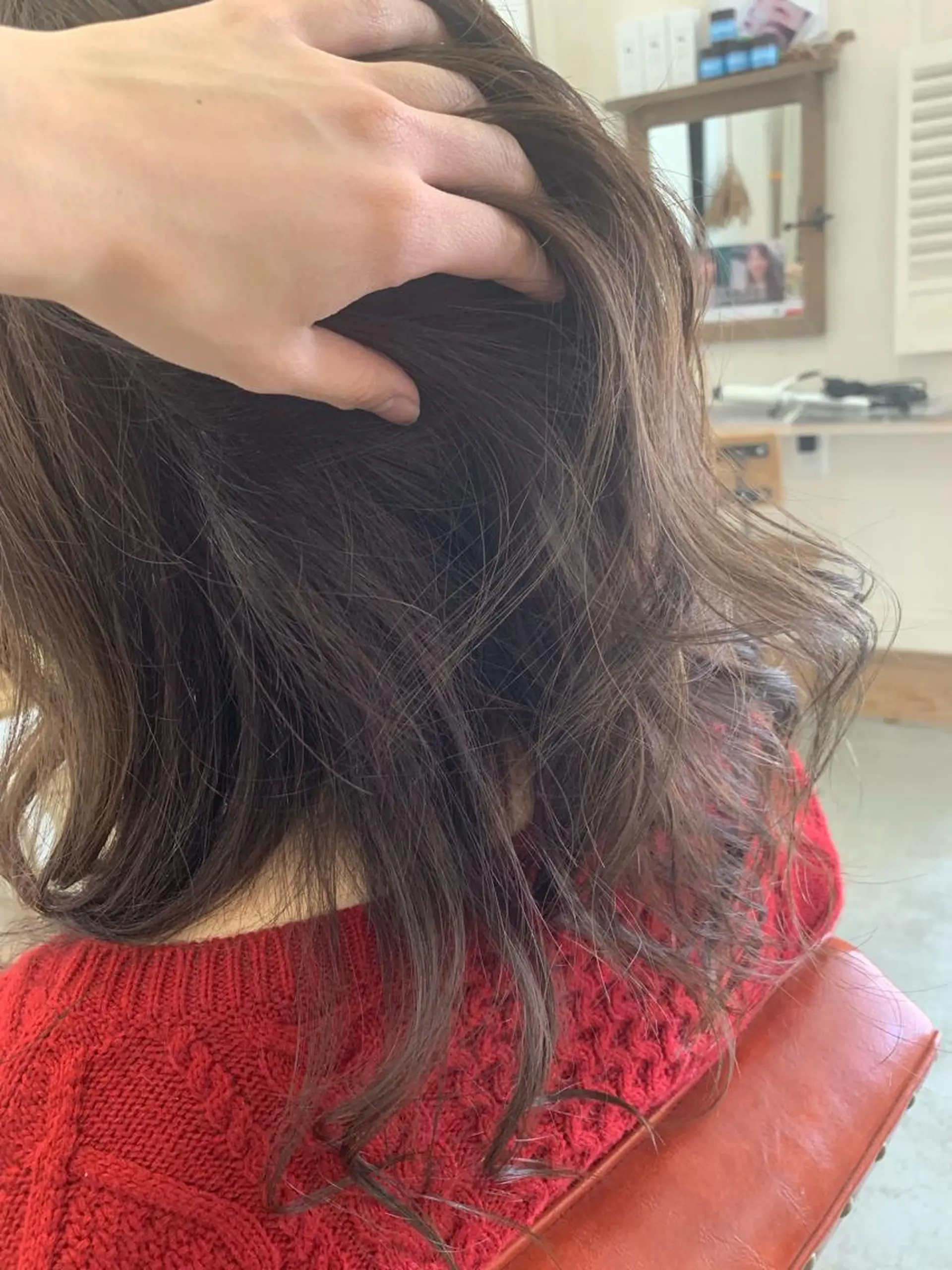 セミロング カラー カット ヘアカラー fio マナミのヘアスタイル