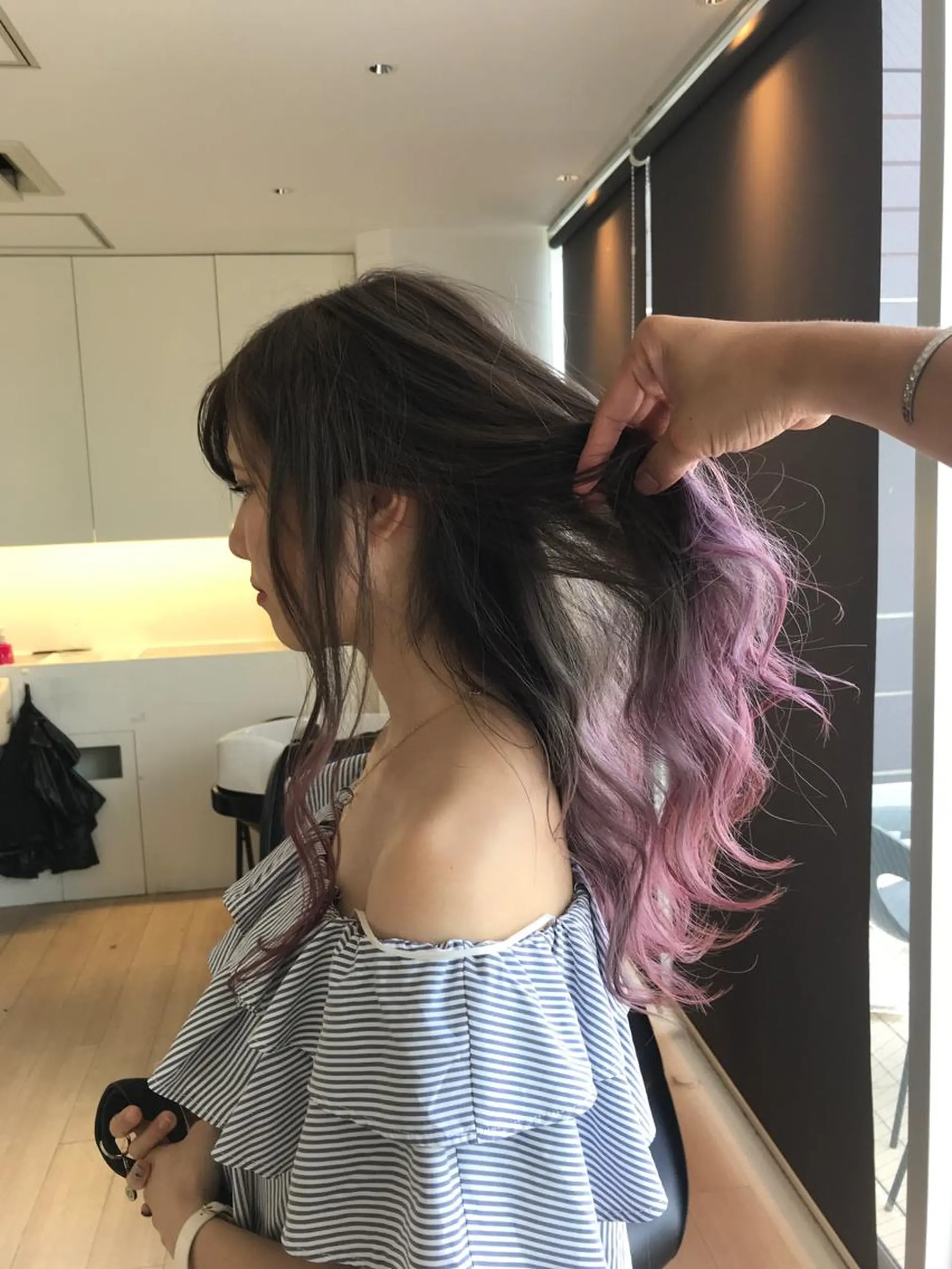 ロング カラー グラデーションカラー カット ヘアカラー トリートメント インナーエクステ渋谷 🦋KAJIのヘアスタイル