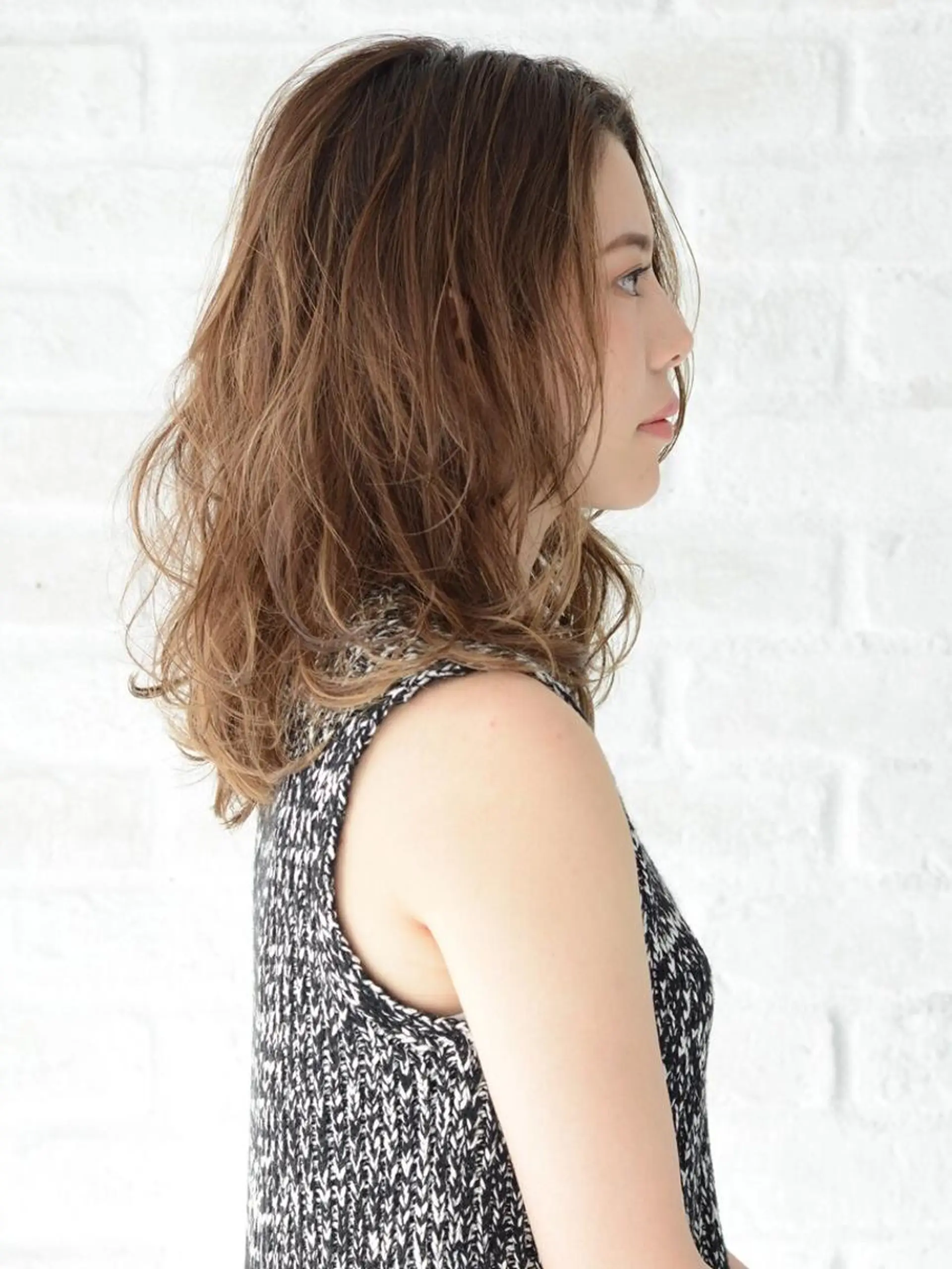 セミロング カラー パーマ ショート/ボブ オオタダイスケのヘアスタイル