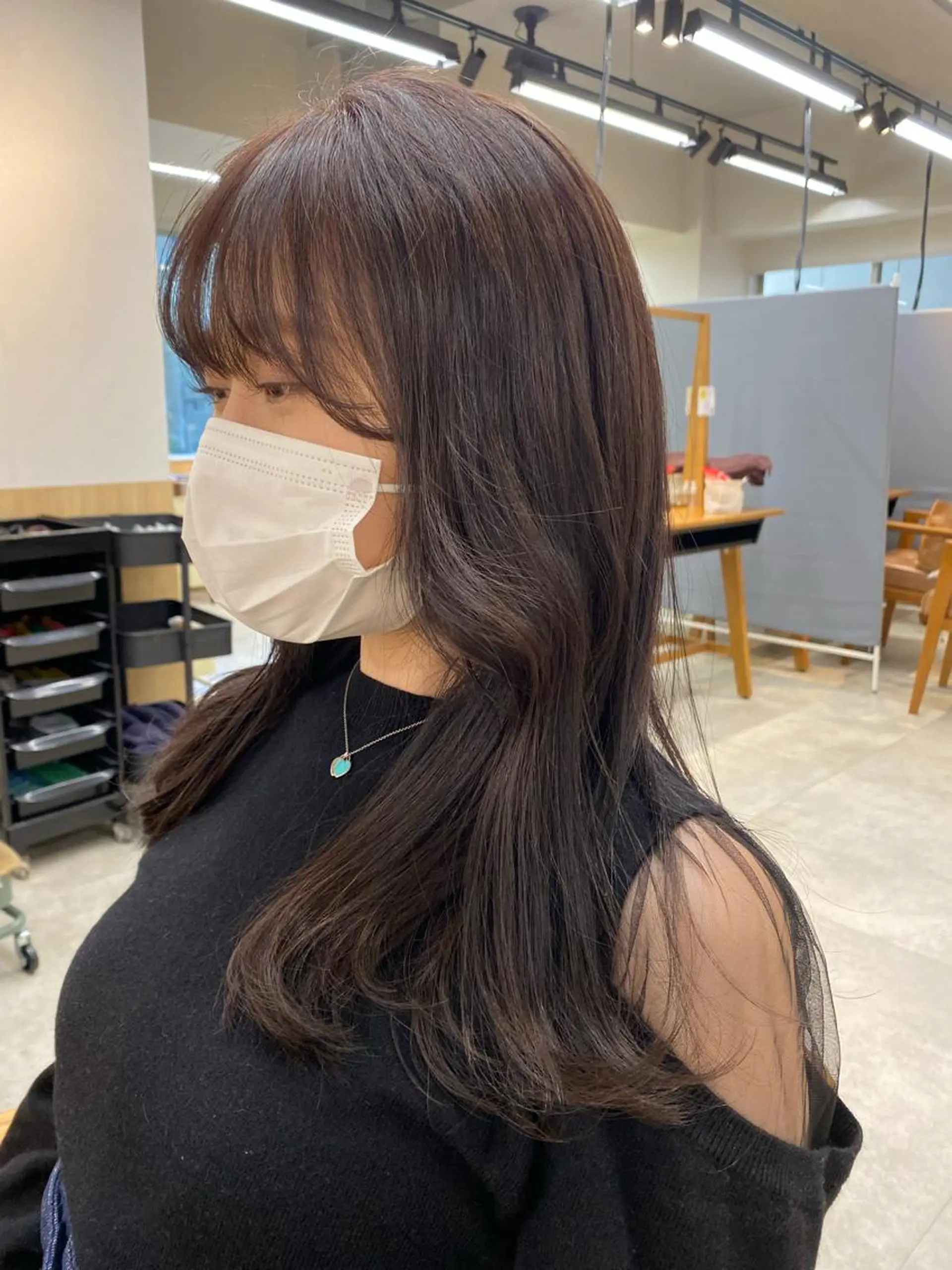 ロング カラー ベージュカラー ブリーチ 透明感カラー ラベンダーカラー ラベンダーベージュ ✨️今だけ無料✨️ 鶴田みなみのヘアスタイル