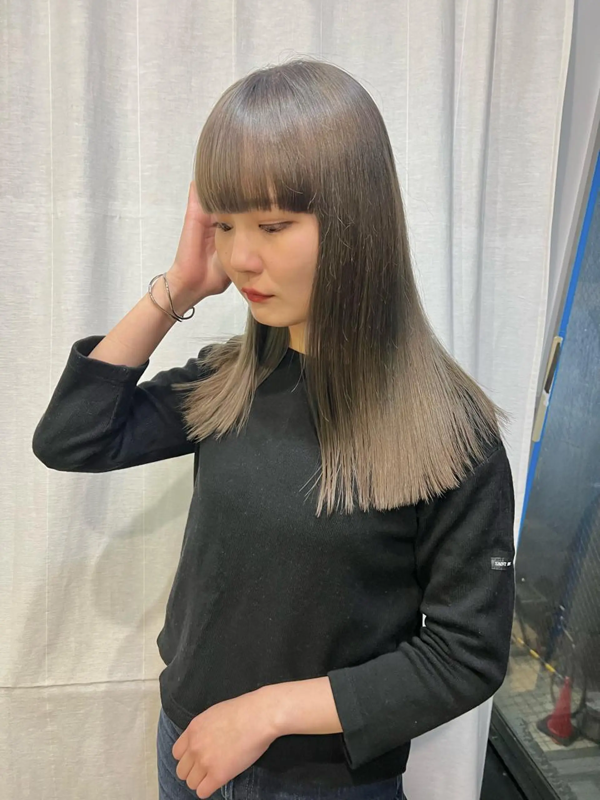 ロング ヘアアレンジ ヘアカラー ハッシュレイヤー ༊*·˚ リナのヘアスタイル
