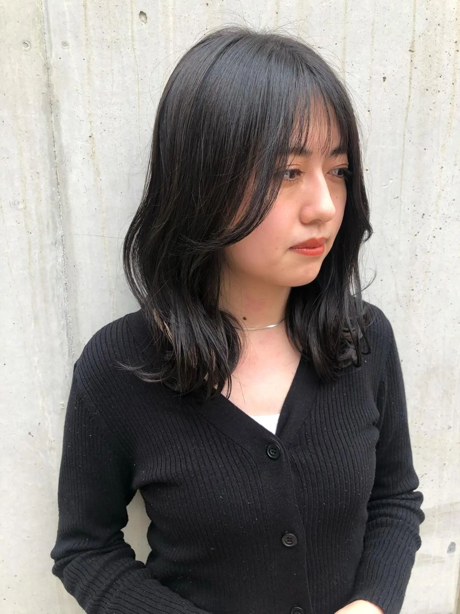 ミディアム 似合わせカット 迫留由弥のヘアスタイル