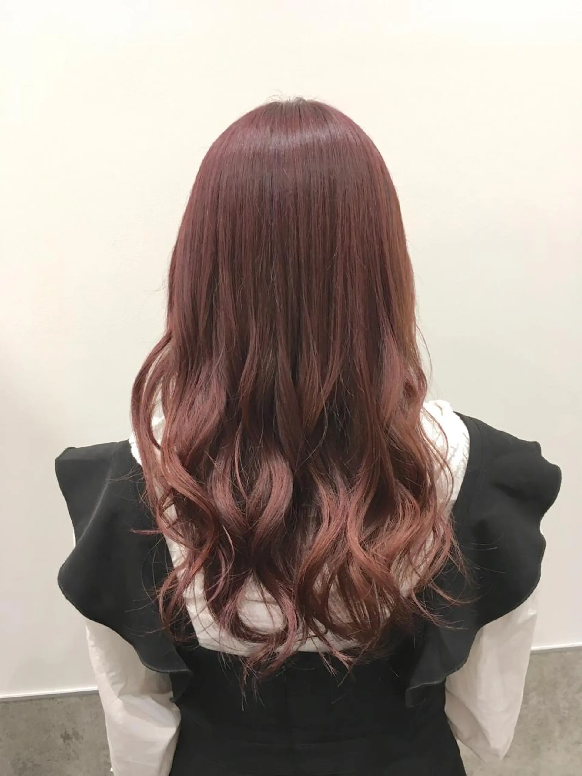 セミロング カラー ピンクカラー ヘアカラー トリートメント ヘアセット yoshi ☆のヘアスタイル