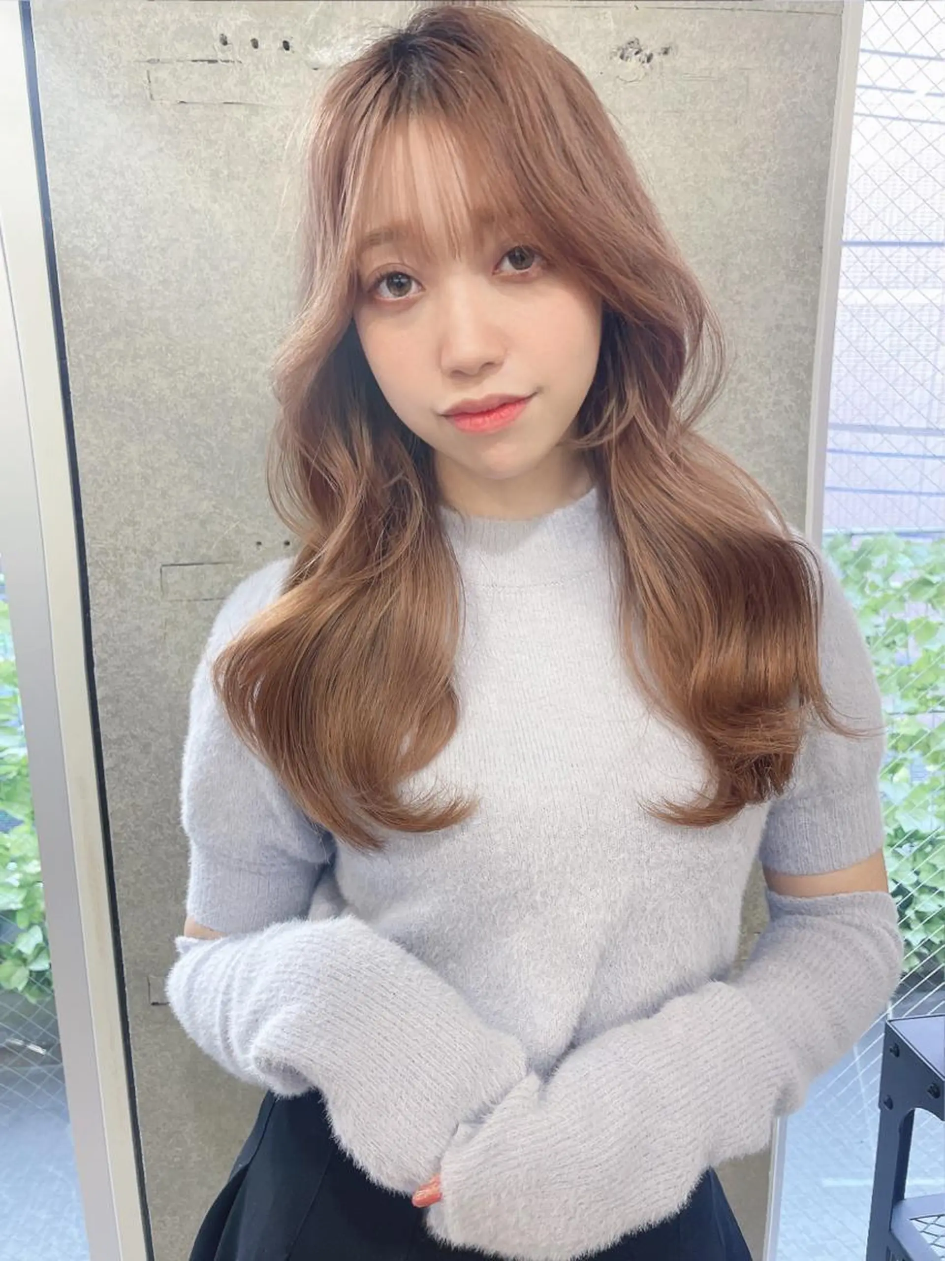 ロング カラー ヘアカラー トリートメント レイヤーカット、 大人可愛い　中村美羅のヘアスタイル