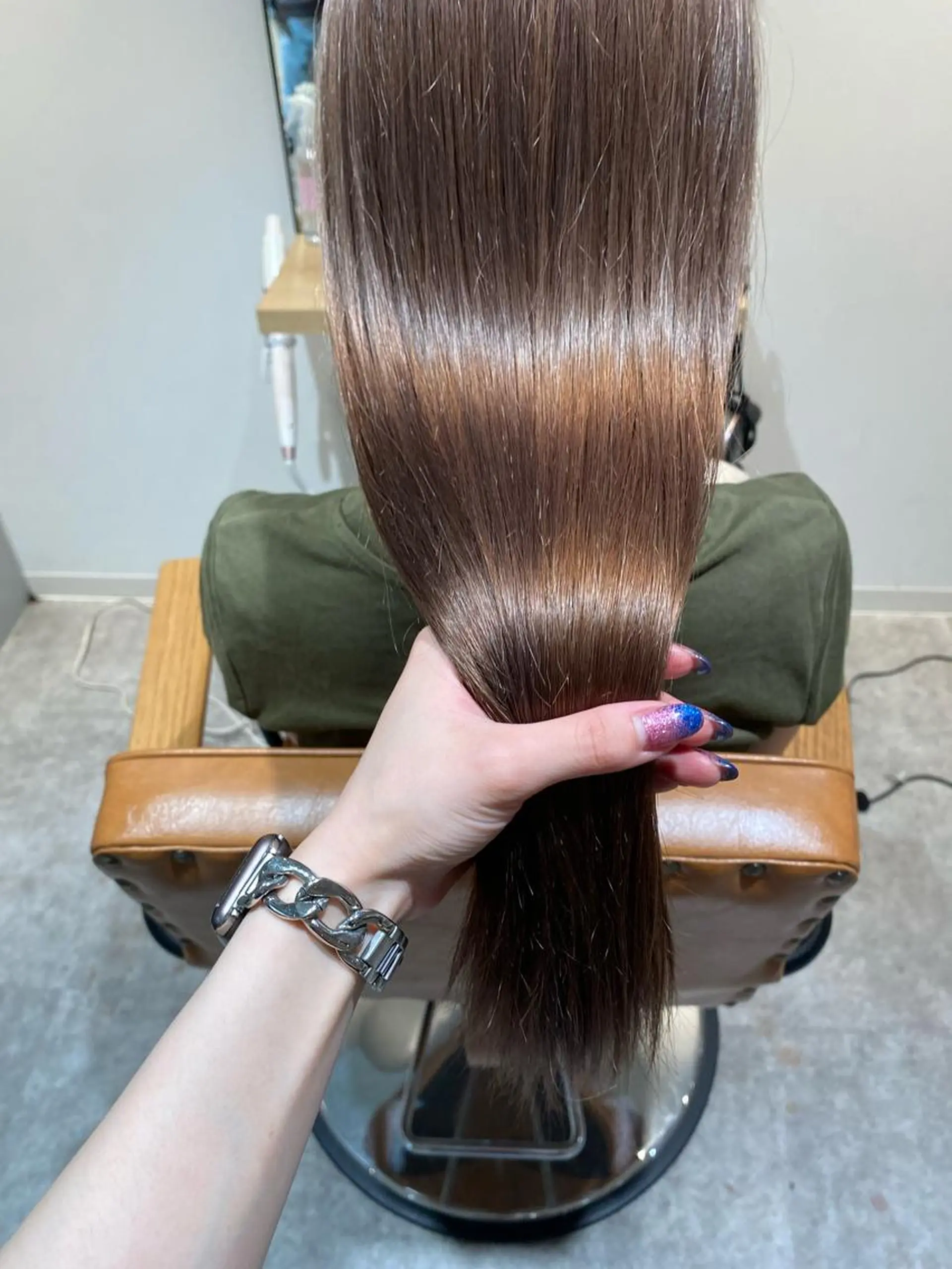 ロング カラー ベージュカラー 透明感カラー オスズ 🎀´-のヘアスタイル