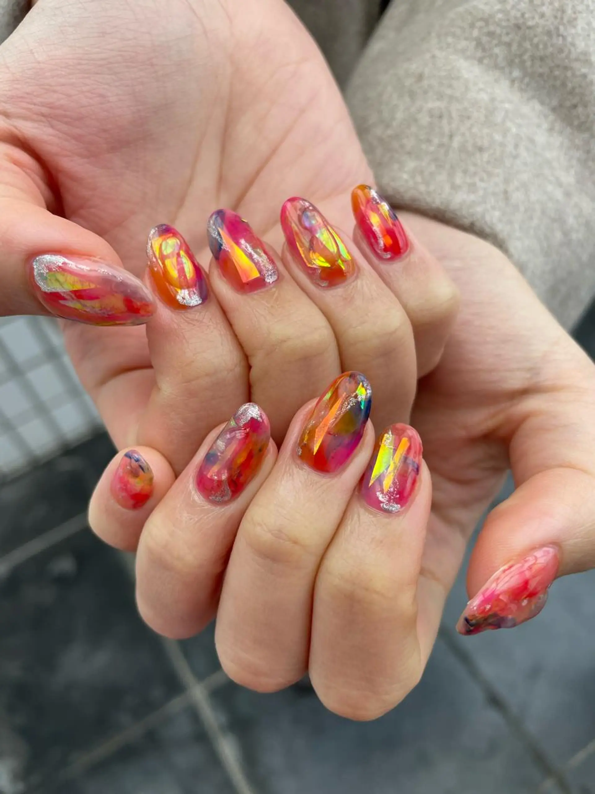 ネイル ハンドネイル Nail ヌシん家 AKANEのネイルデザイン