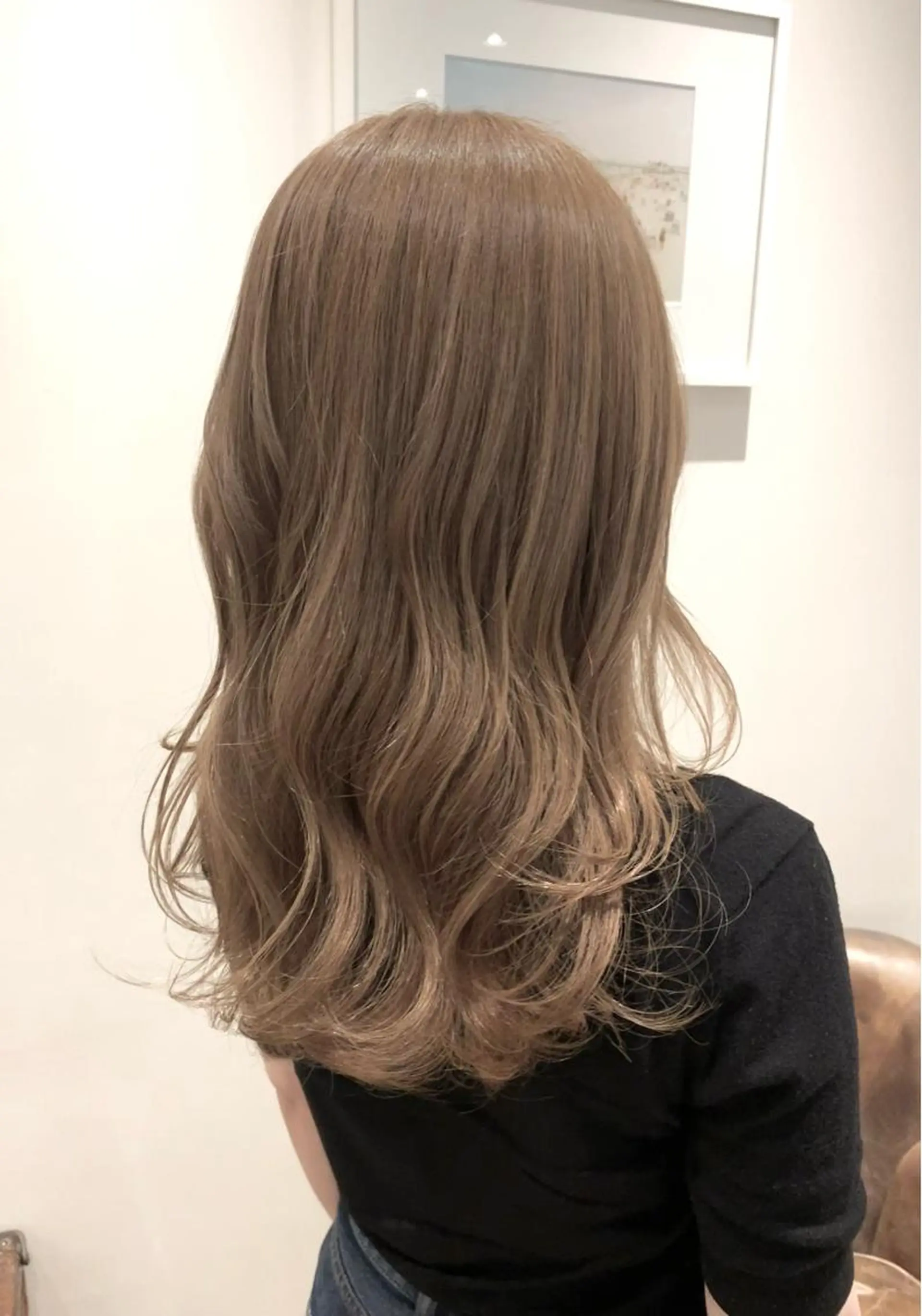 ロング カラー ベージュカラー ブリーチ ミルクティーベージュ カット ヘアカラー トリートメント 中津No.1髪質改善 店長✨透ける暗髪のヘアスタイル