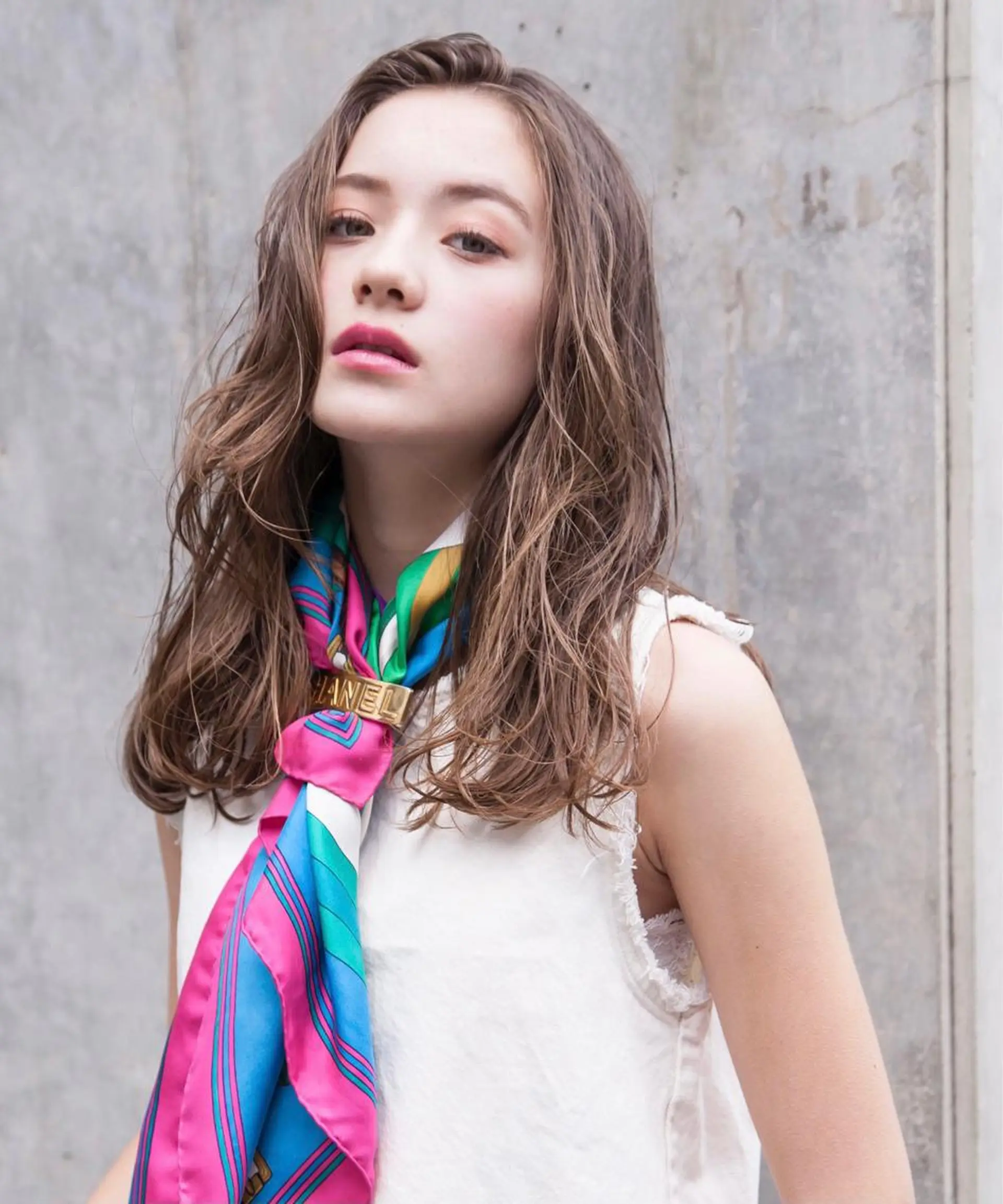 セミロング レイヤーカット 小顔カット カット ヘアカラー トリートメント ヘッドスパ ヘアセット 大宮/山口 竣也のヘアスタイル