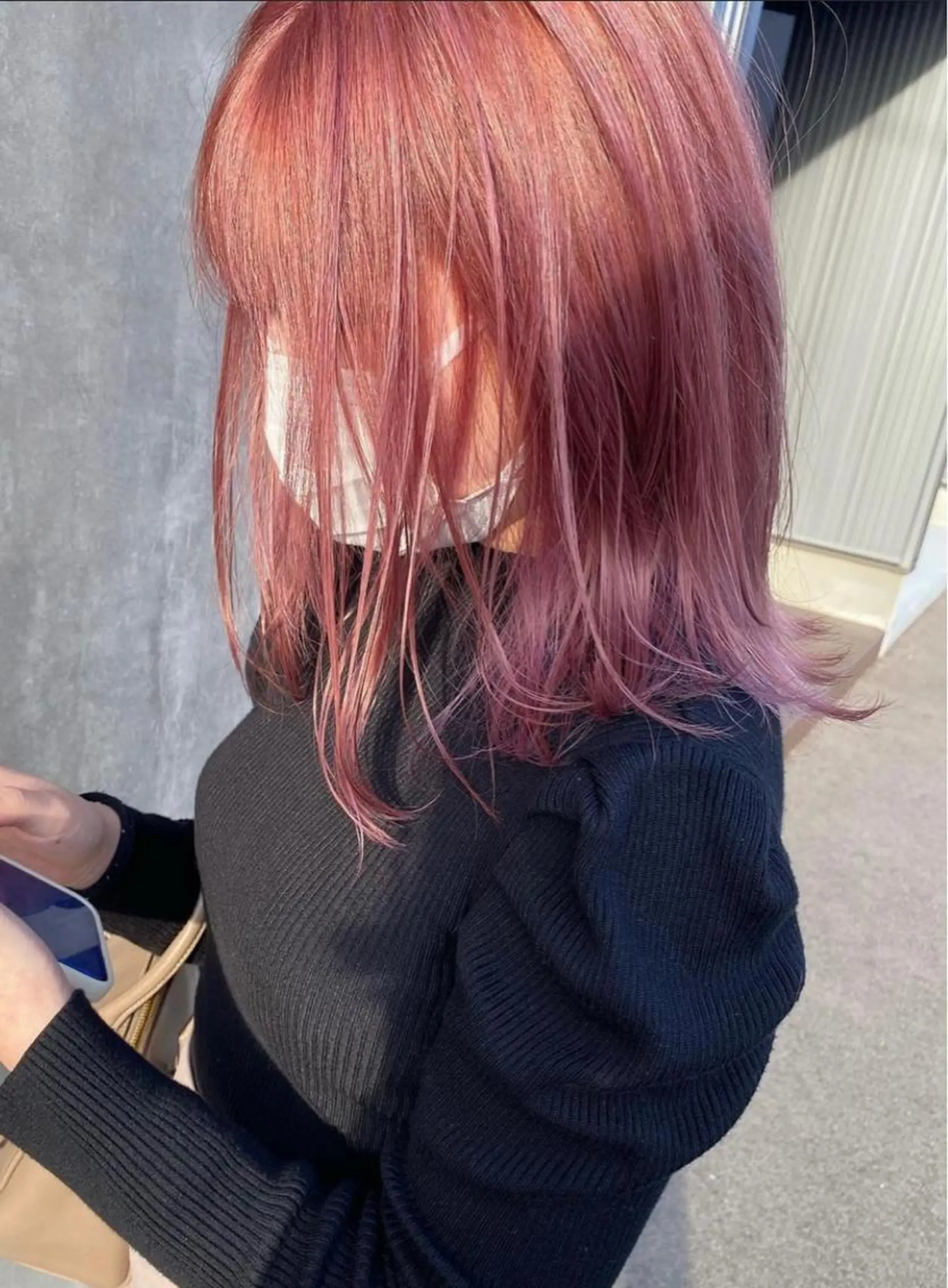 ミディアム カラー ピンクカラー 💐ナチュラルヘア Kroda💐のヘアスタイル