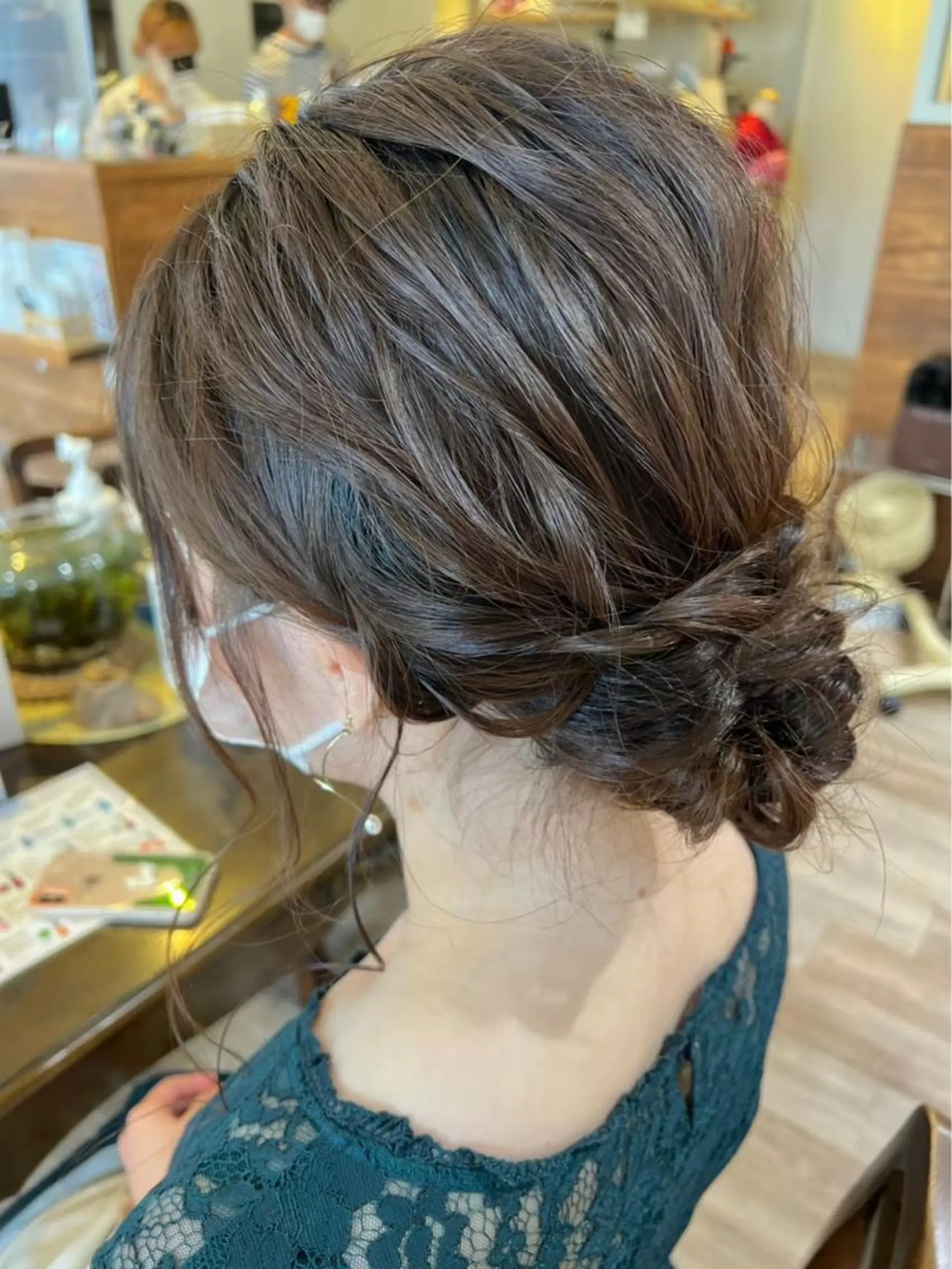 セミロング ヘアアレンジ niconail 🧣ayu 📍烏山のネイルデザイン