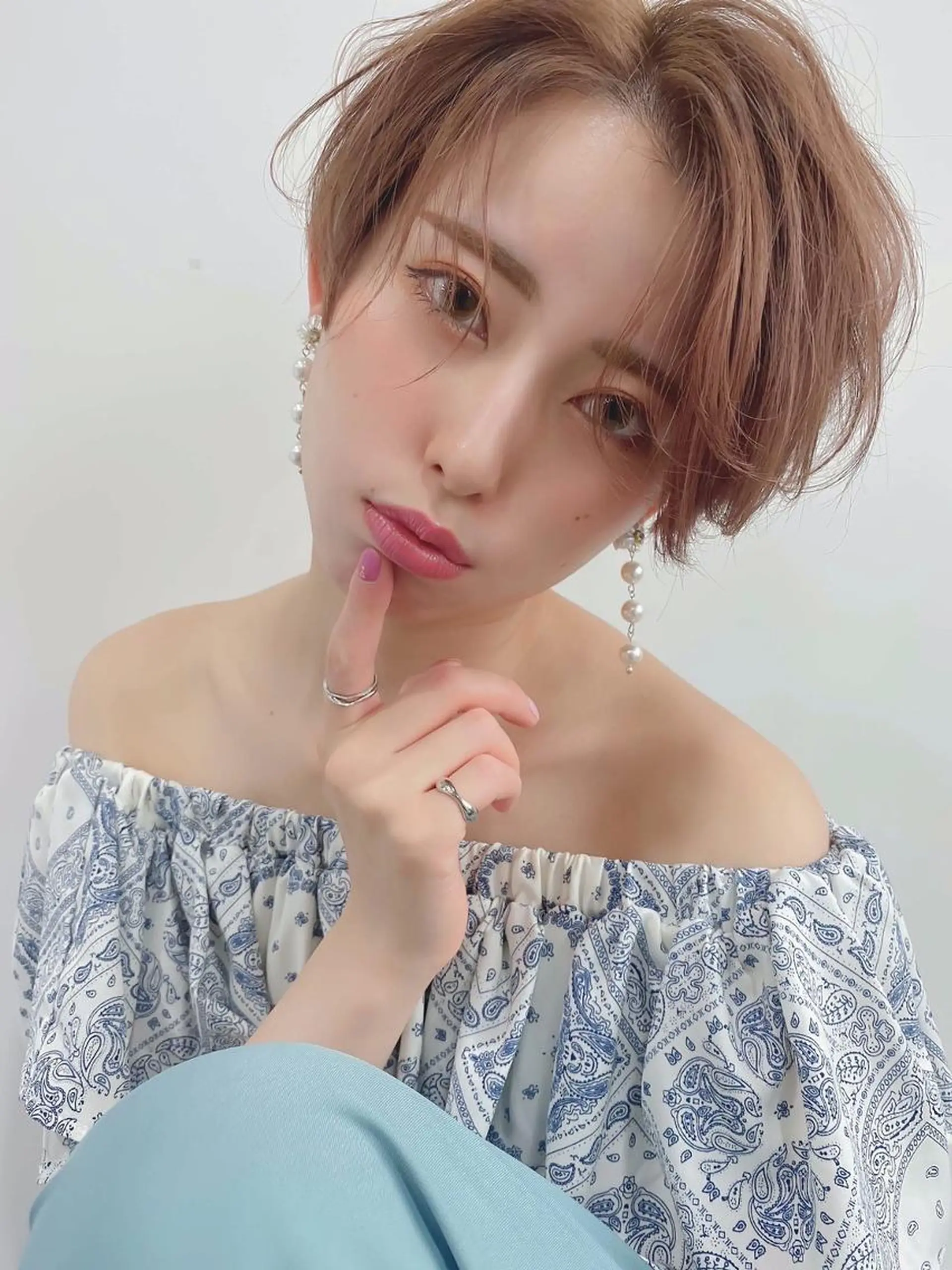 ショート カラー 透明感カラー イルミナカラー 似合わせカット 小顔カット トリートメント ⭐️Shelter by TOKYO⭐️のヘアスタイル