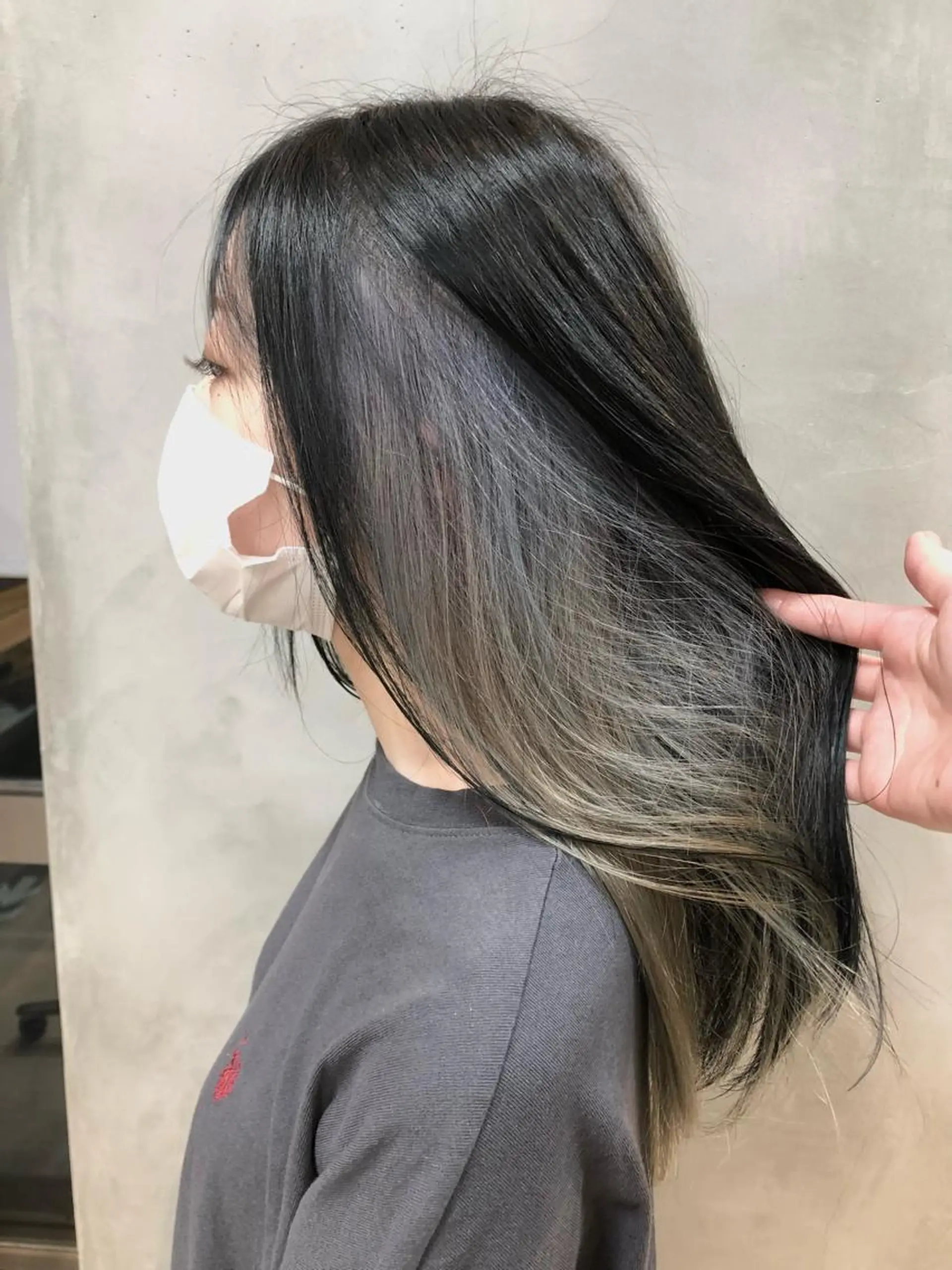 セミロング カラー ヘアアレンジ ショートヘア原宿 fifth コシのヘアスタイル