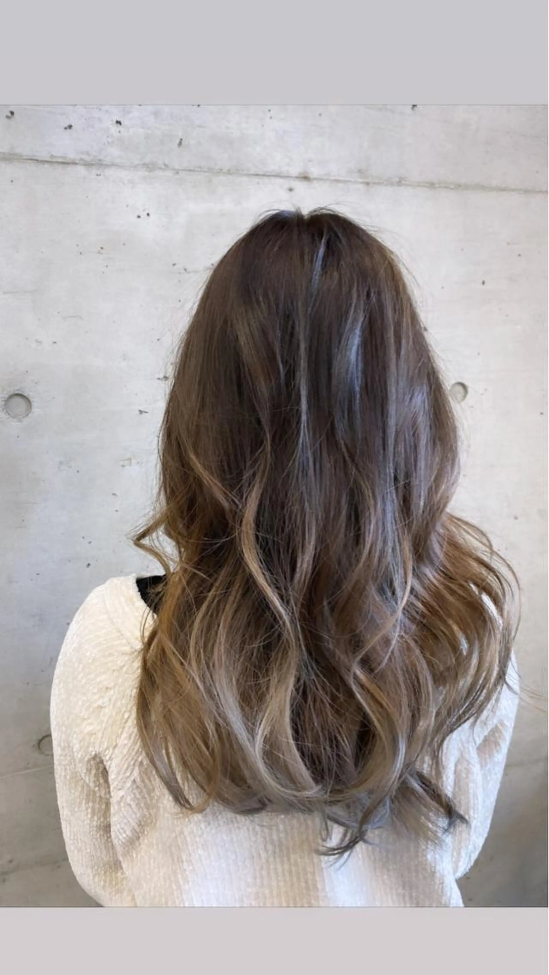 ロング カラー バレイヤージュ レイヤーカット 大栗 佑也  髪質改善のヘアスタイル