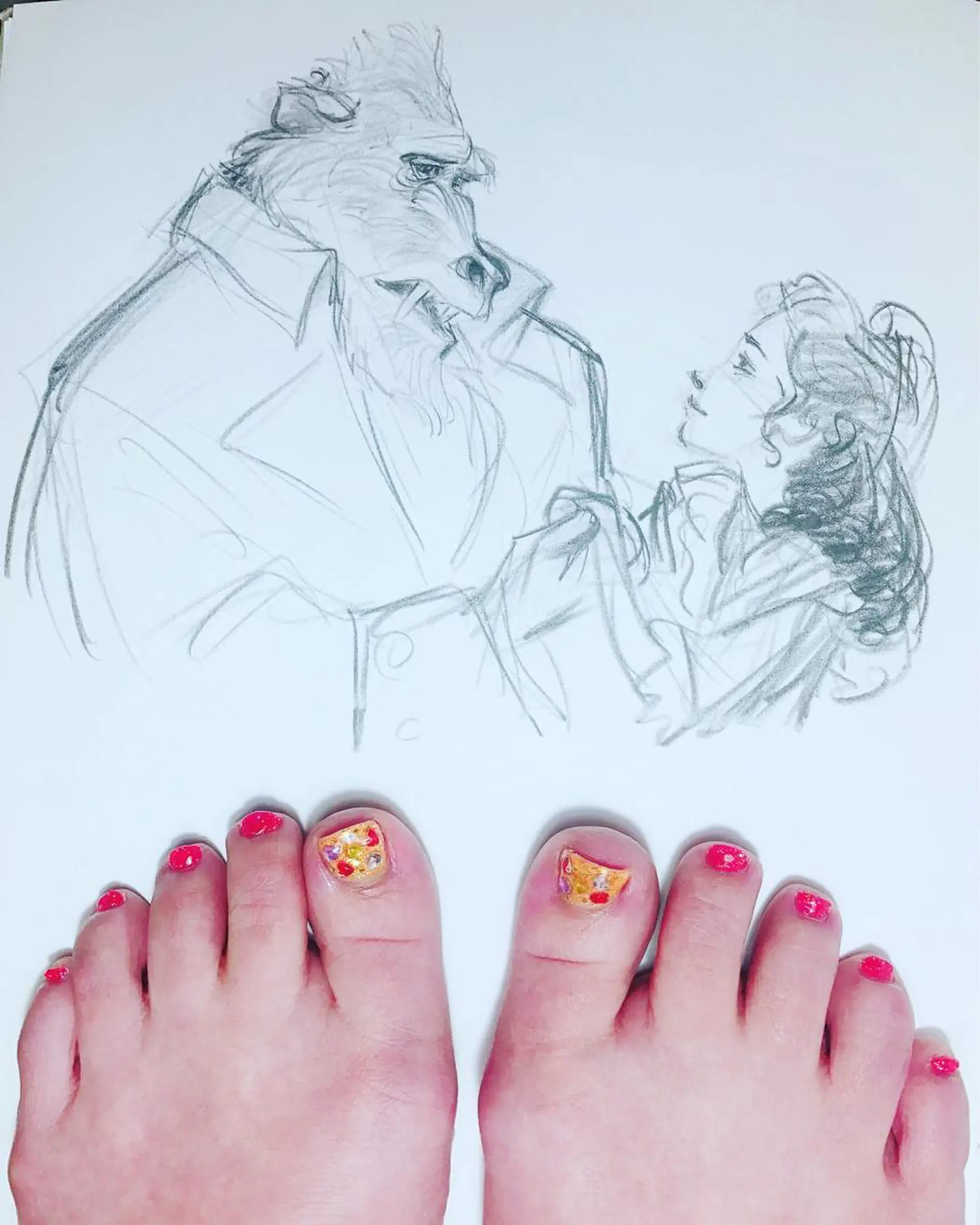 ネイル フットネイル ハート owlnail /持込みデザイン専門のネイルデザイン