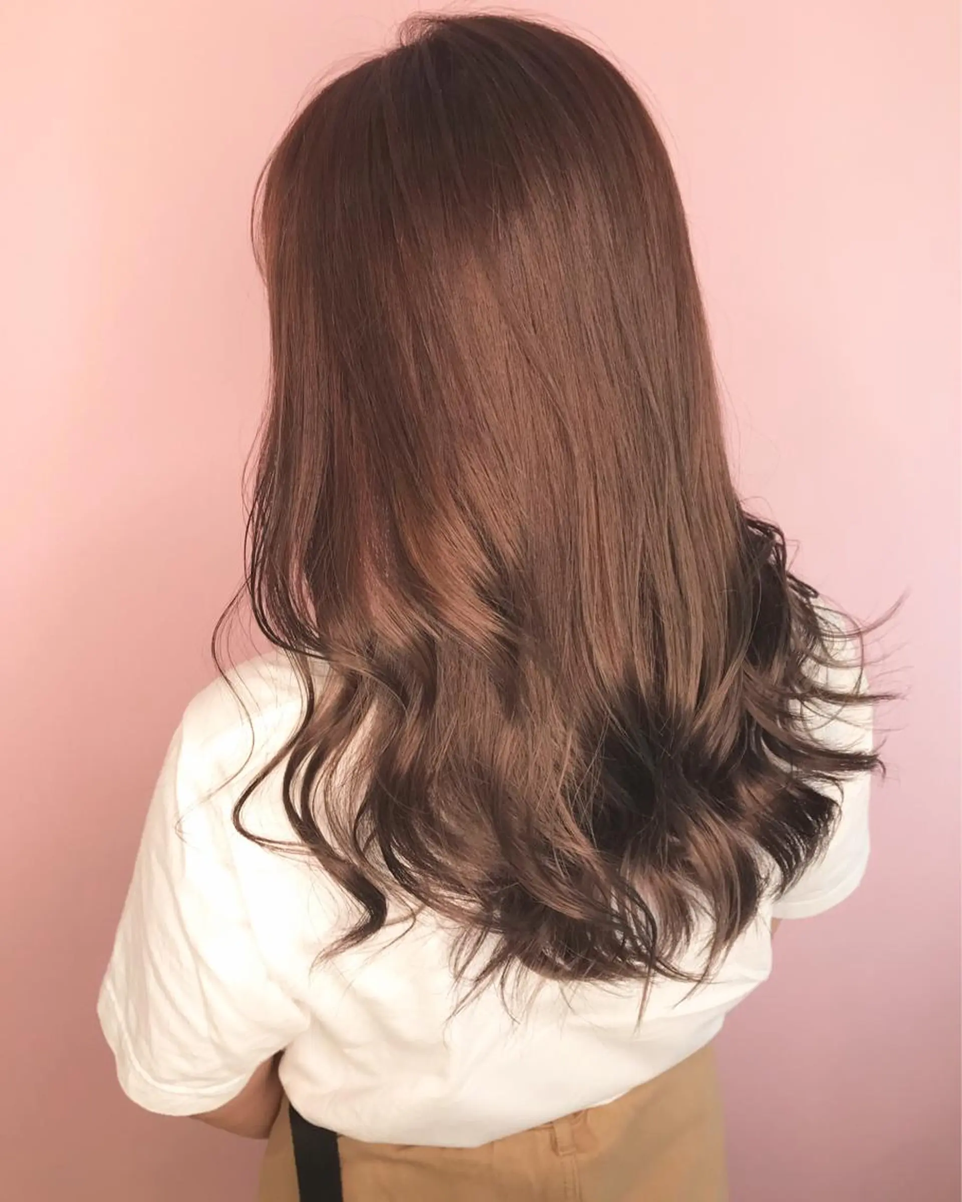 ミディアム 💎馴染むエクステ× 縮毛矯正TOMO💎のヘアスタイル