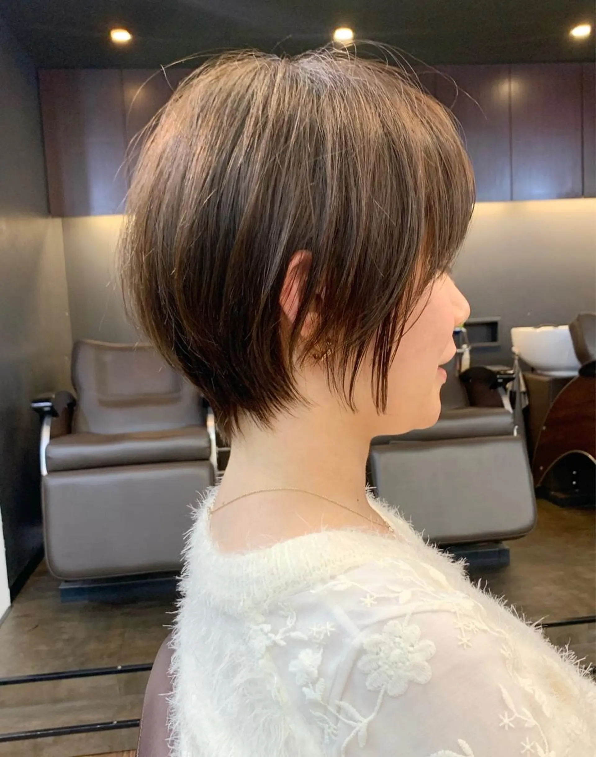 ショート 縮毛矯正/ショート/ レイヤー/畑中正敏のヘアスタイル