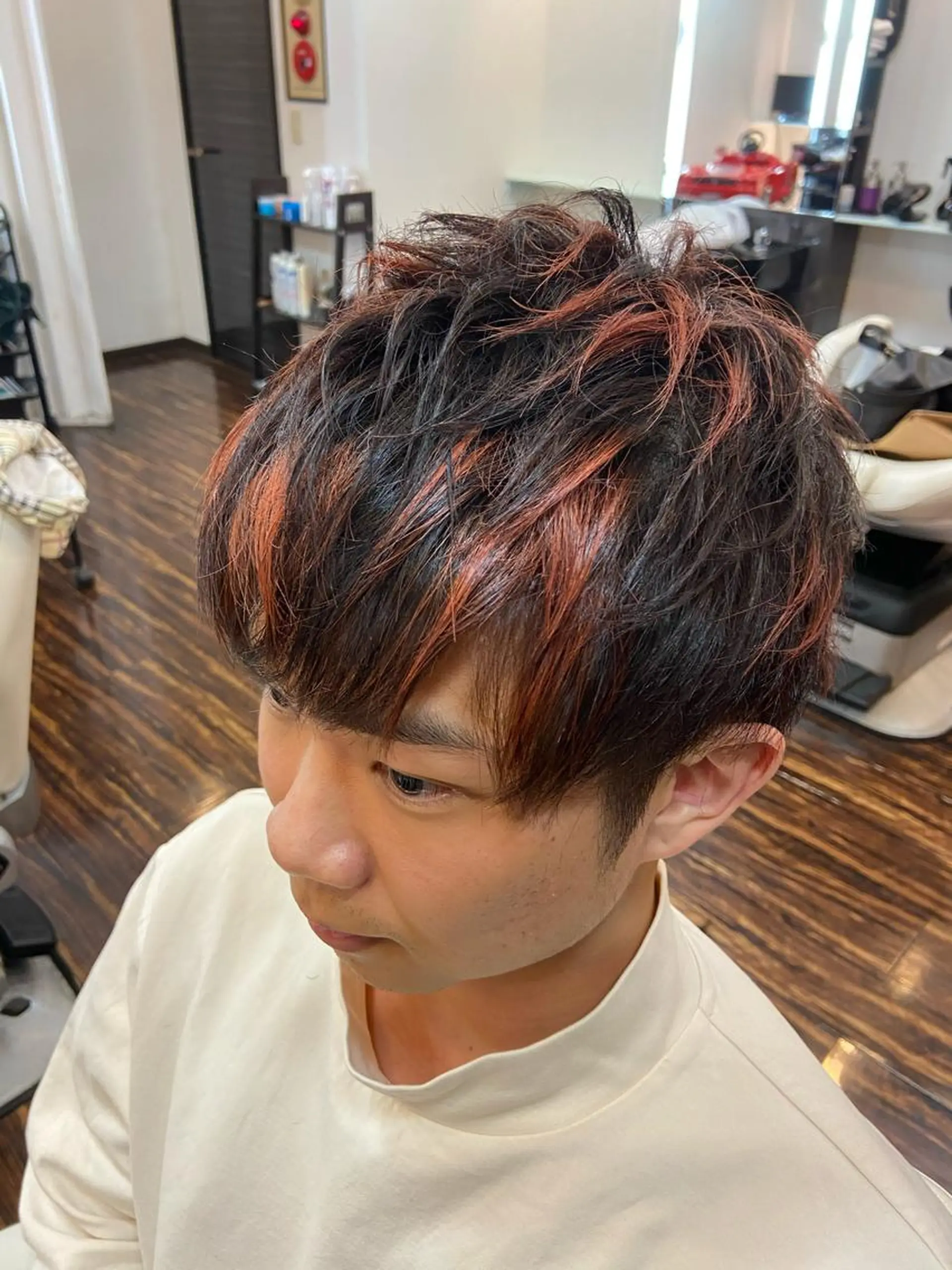 ミディアム カラー dunhill 斉藤 大樹/メンズカットのヘアスタイル