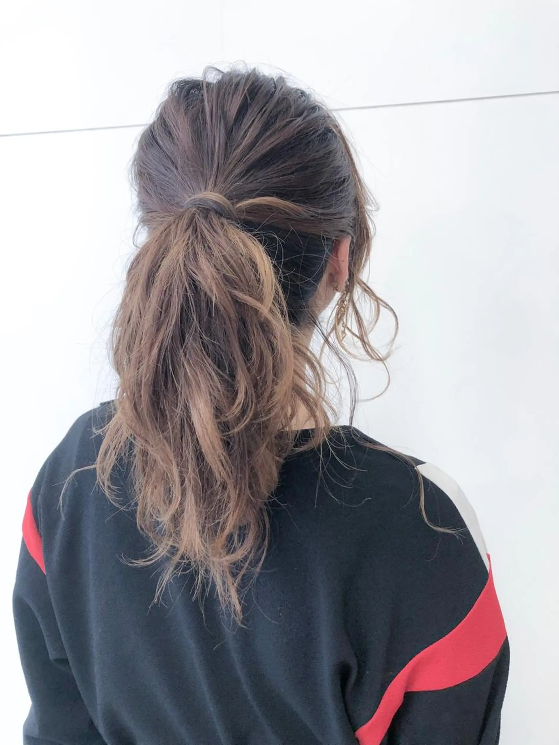 ロング ヘアアレンジ ポニーテール un 溝の口 伊豆本のマツエク・マツパデザイン