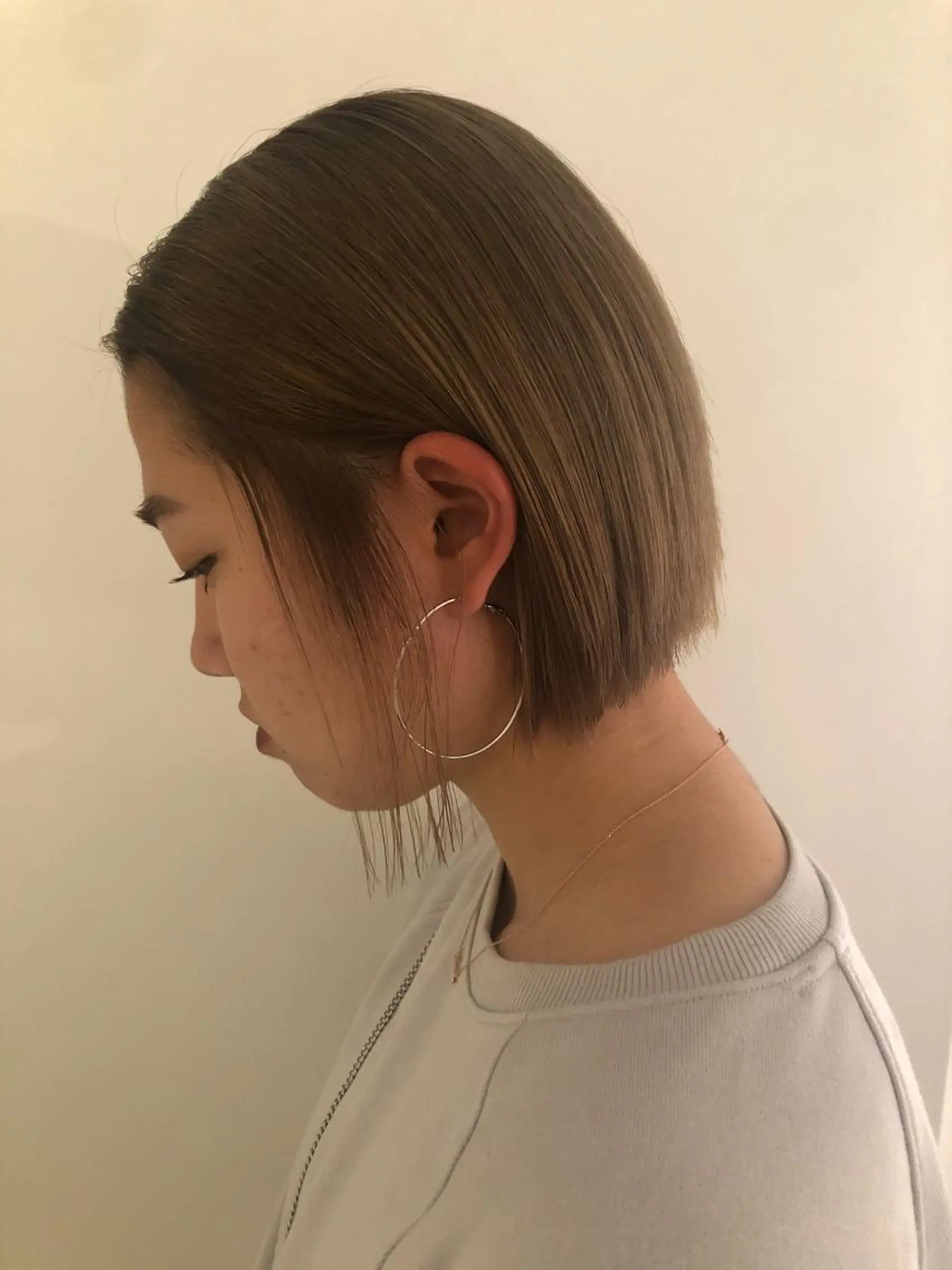 カラー ブリーチカラー🎀 韓国風/寺門美優のヘアスタイル