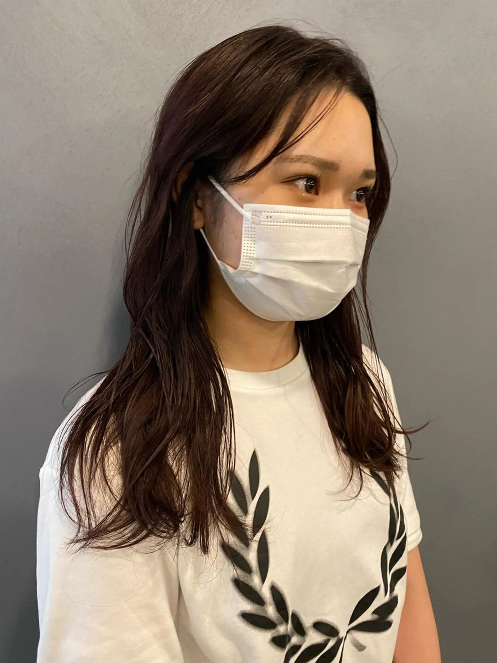 セミロング カラー 砂原 ひよりのヘアスタイル
