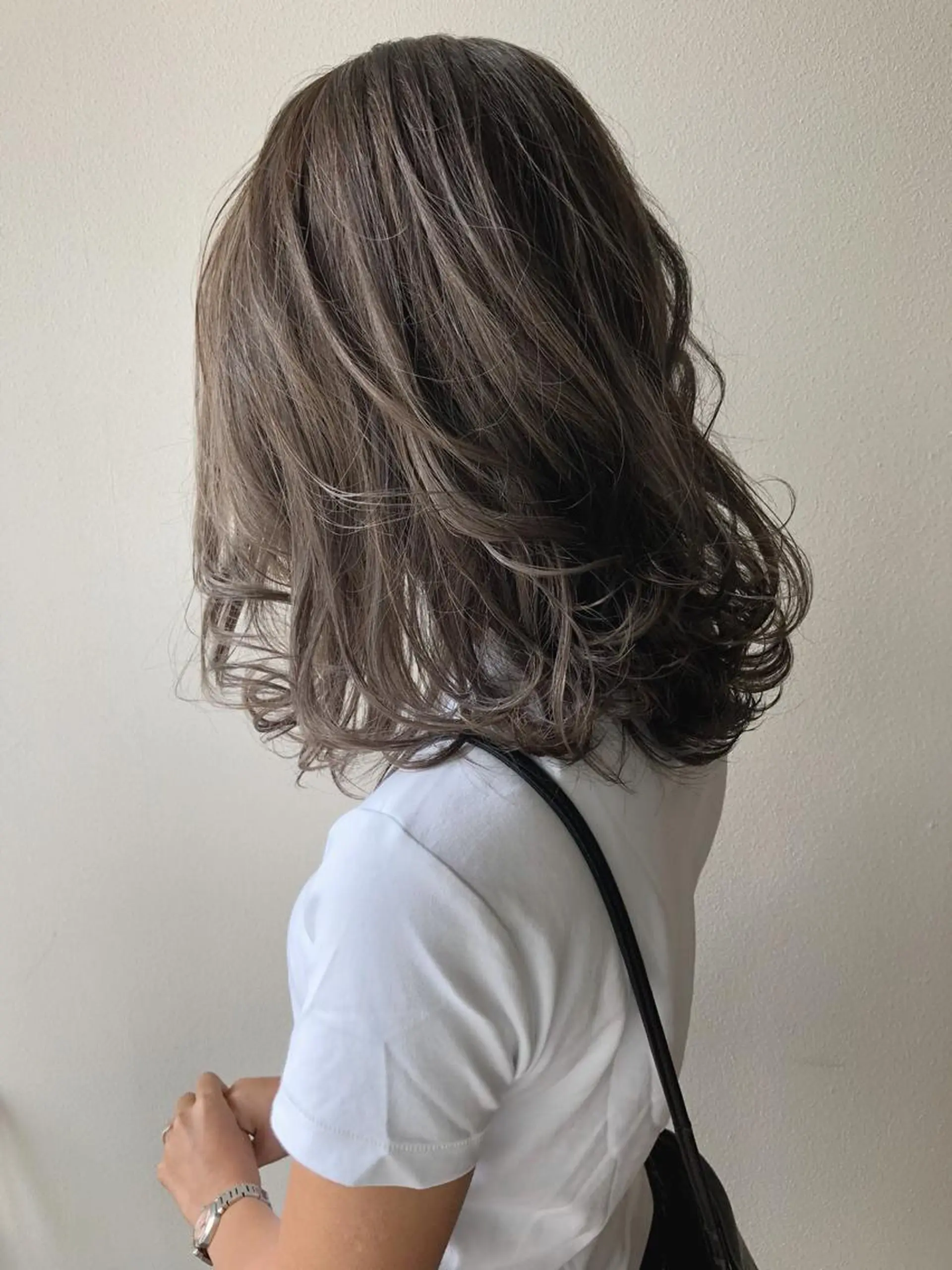 ミディアム ハイライト カット ヘアカラー peige 斉藤✨大人ヘアー✨のヘアスタイル