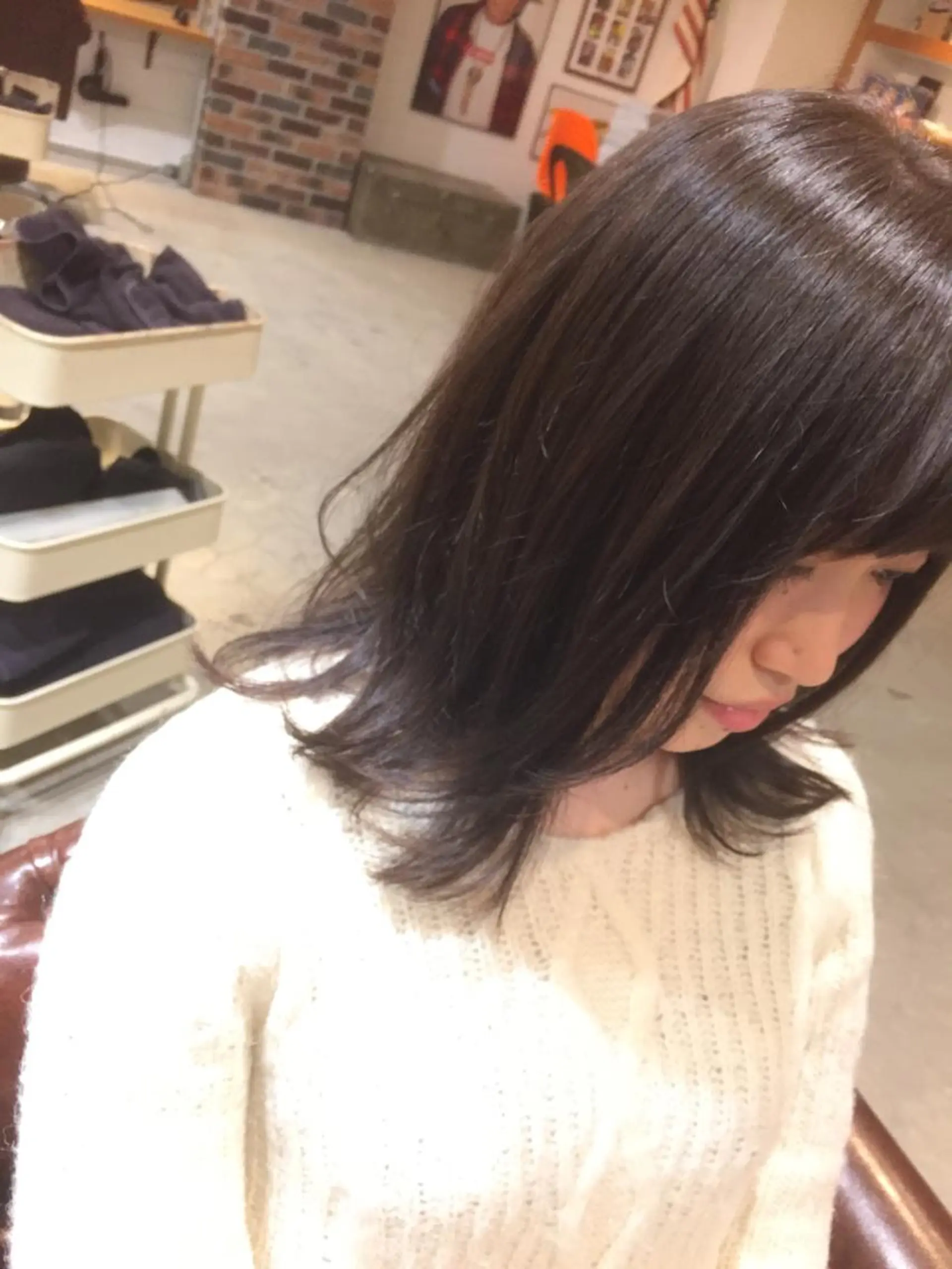 ミディアム カラー アッシュ ブリーチ ブルーカラー ブルーアッシュ 透明感カラー 竹嶌 健吾のヘアスタイル