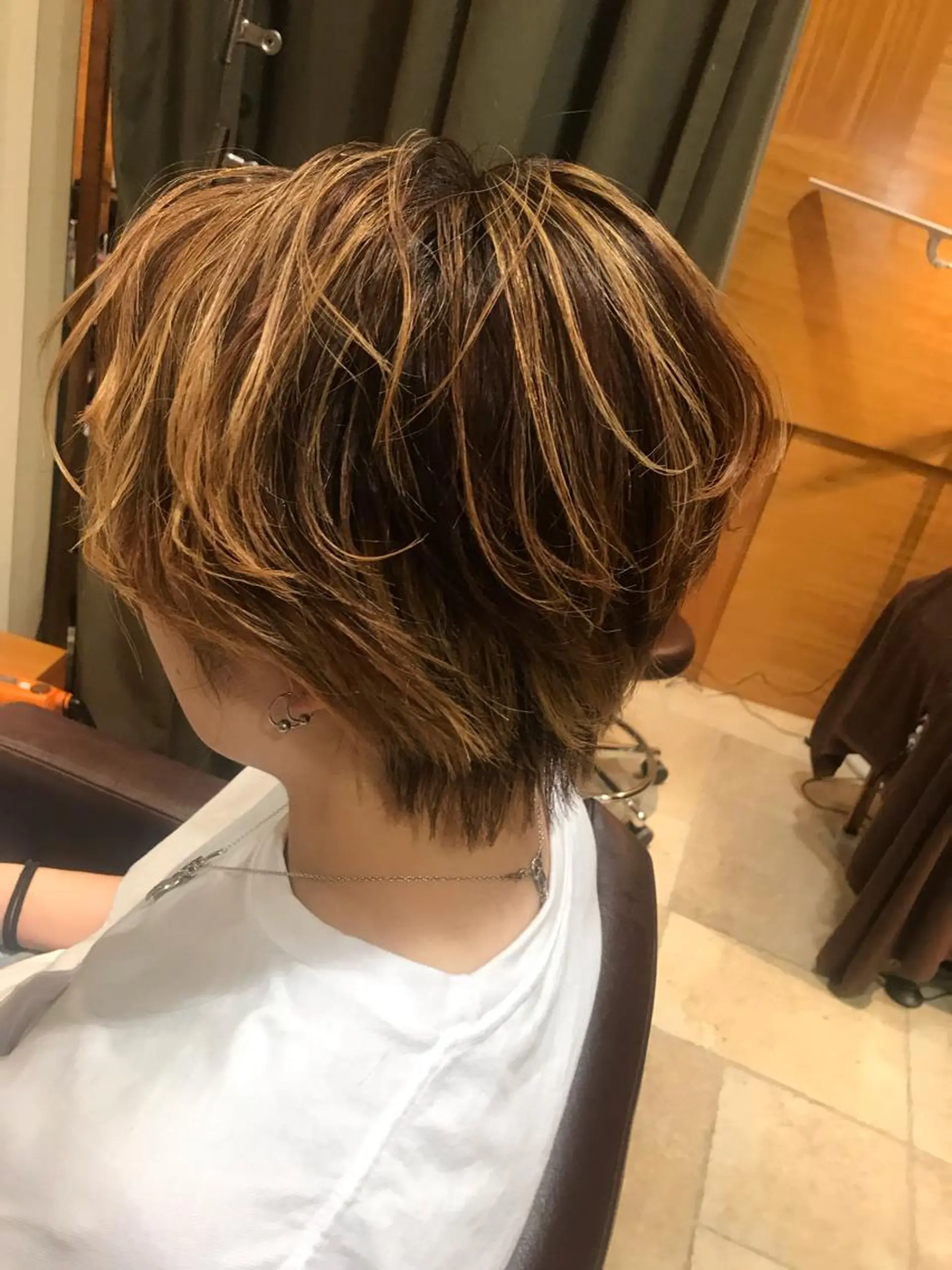 ショート カラー 透明感カラー・ 髪質改善🩵イケダのヘアスタイル