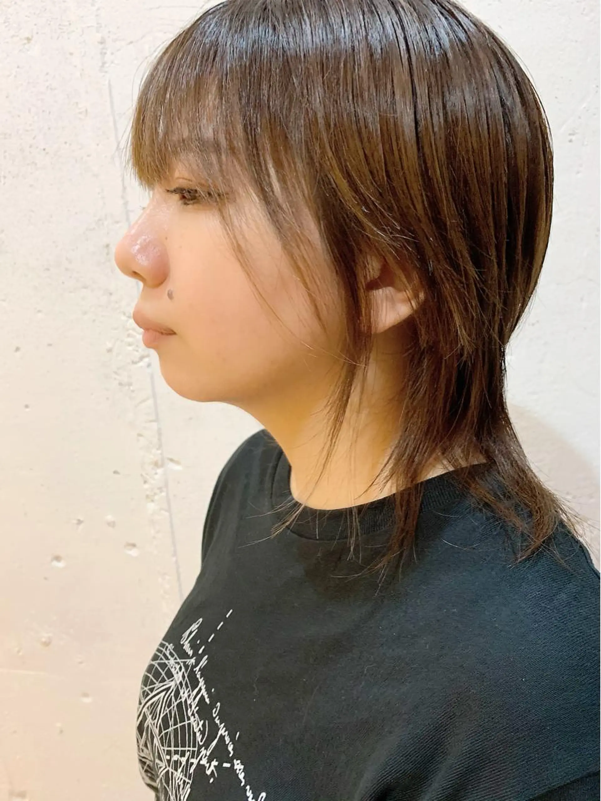 ミディアム ウルフカット カット ヘアカラー トリートメント 💛丁寧さNo.🥇 🧸片山智裕💛のヘアスタイル