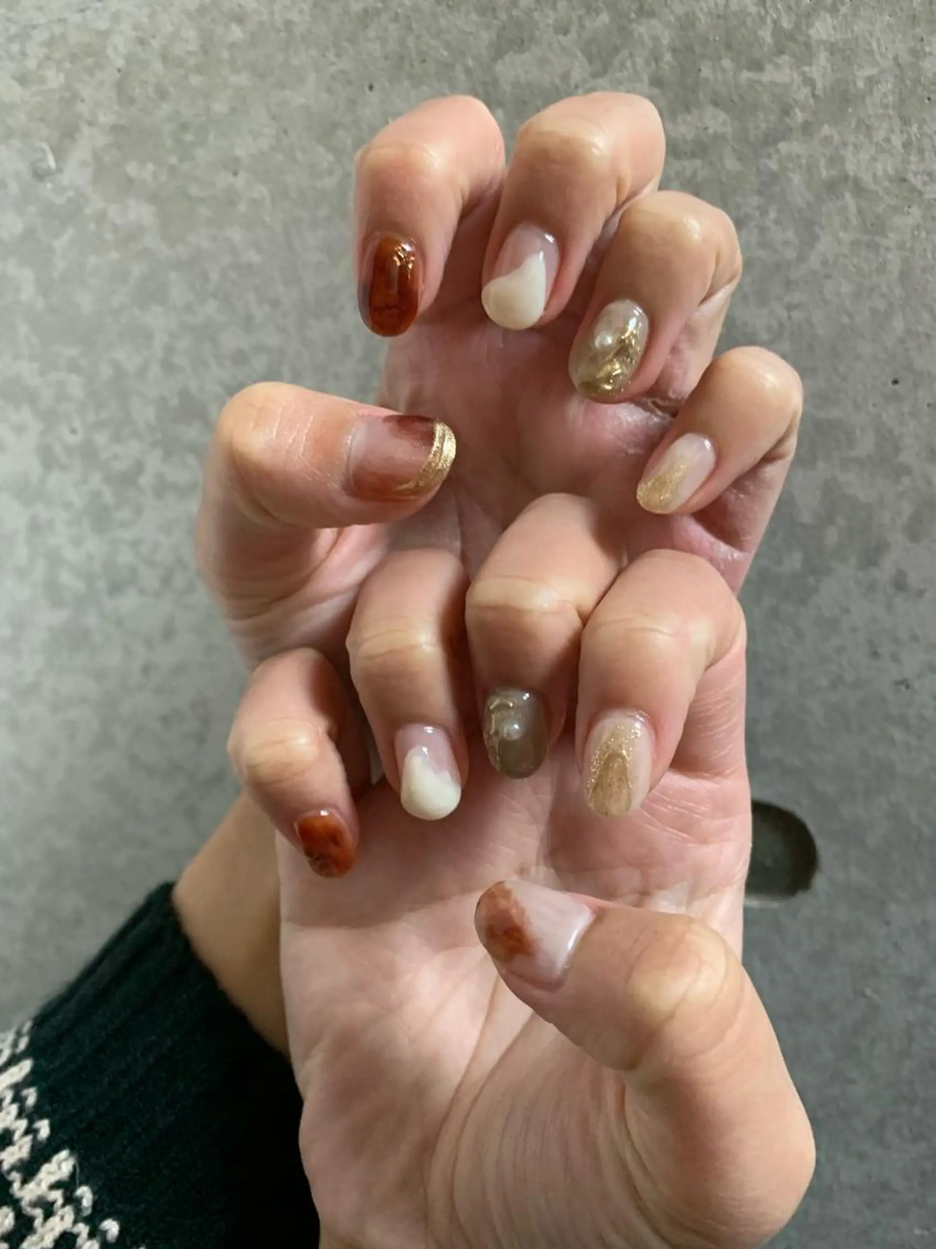 ネイル 持ち込み マキノ ユイのネイルデザイン