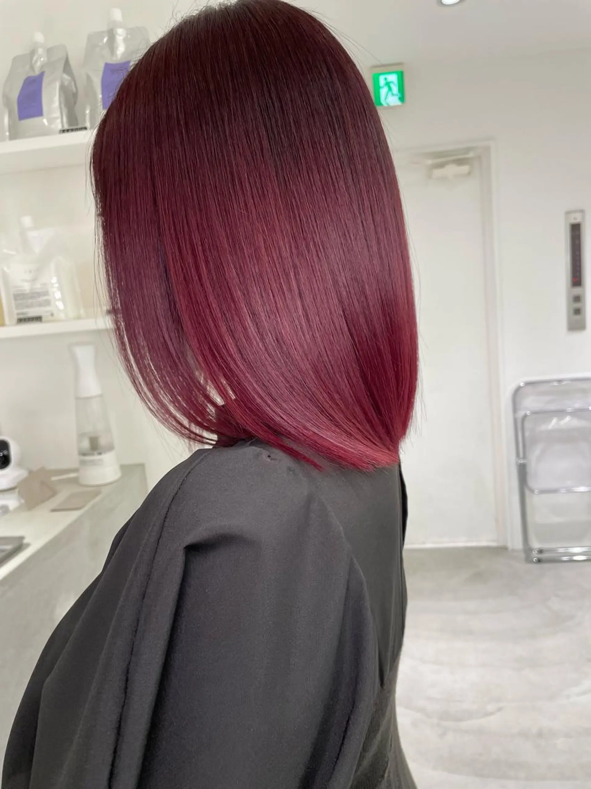 カラー バレイヤージュ ベージュカラー ブリーチ ケアブリーチ ダブルカラー okumura makiのヘアスタイル