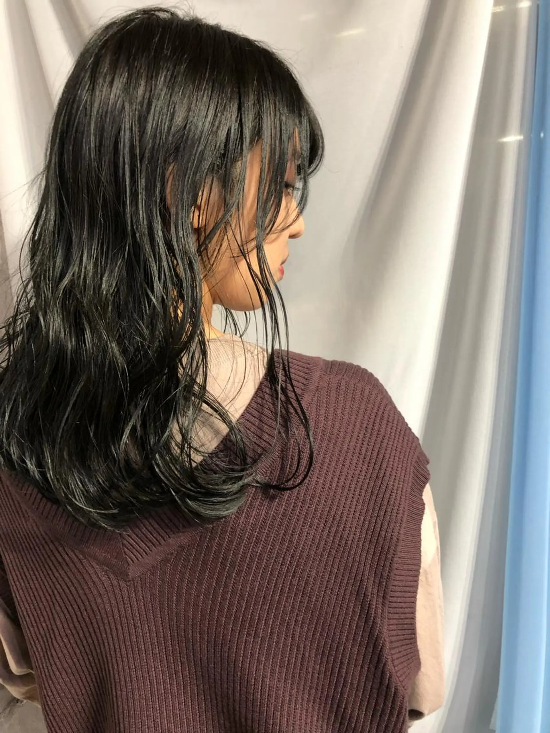 ミディアム カラー パーマ カット ヘアカラー パーマ トリートメント kazuki iconのヘアスタイル