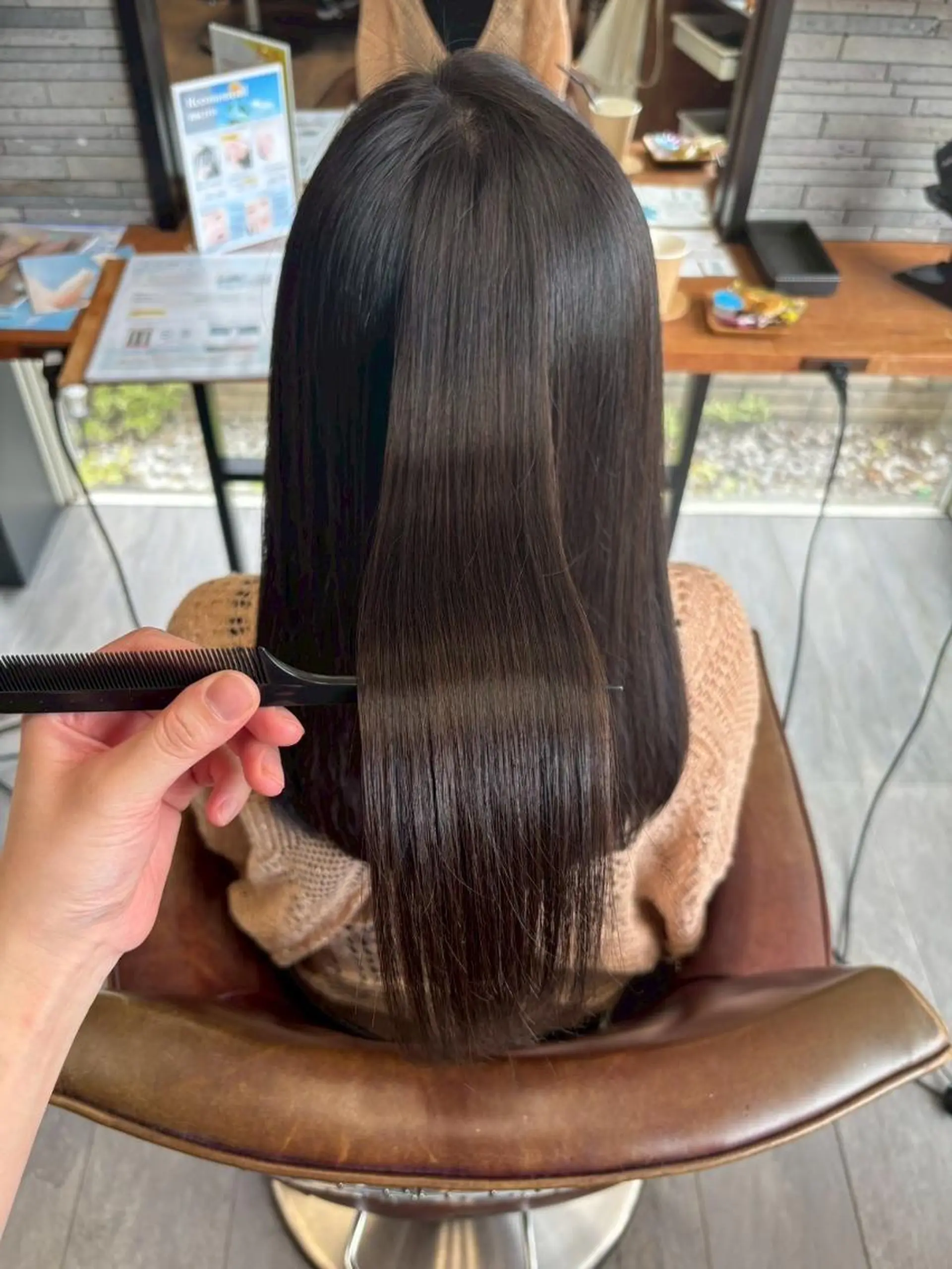 ロング カット ヘアカラー トリートメント 長谷川 楓のヘアスタイル