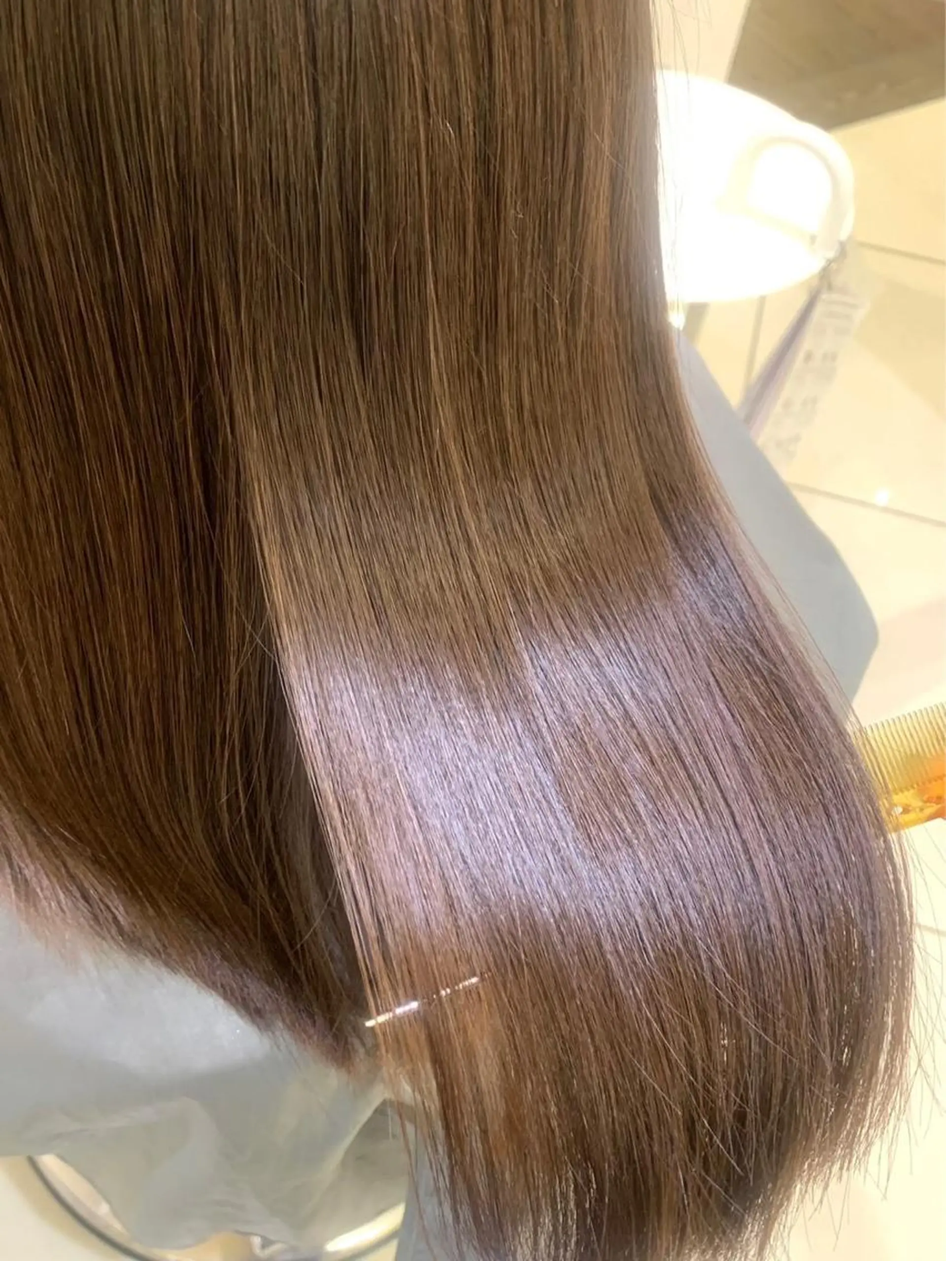 セミロング カラー ヘアアレンジ タイトボブ個性派カラ ーAKANEのヘアスタイル