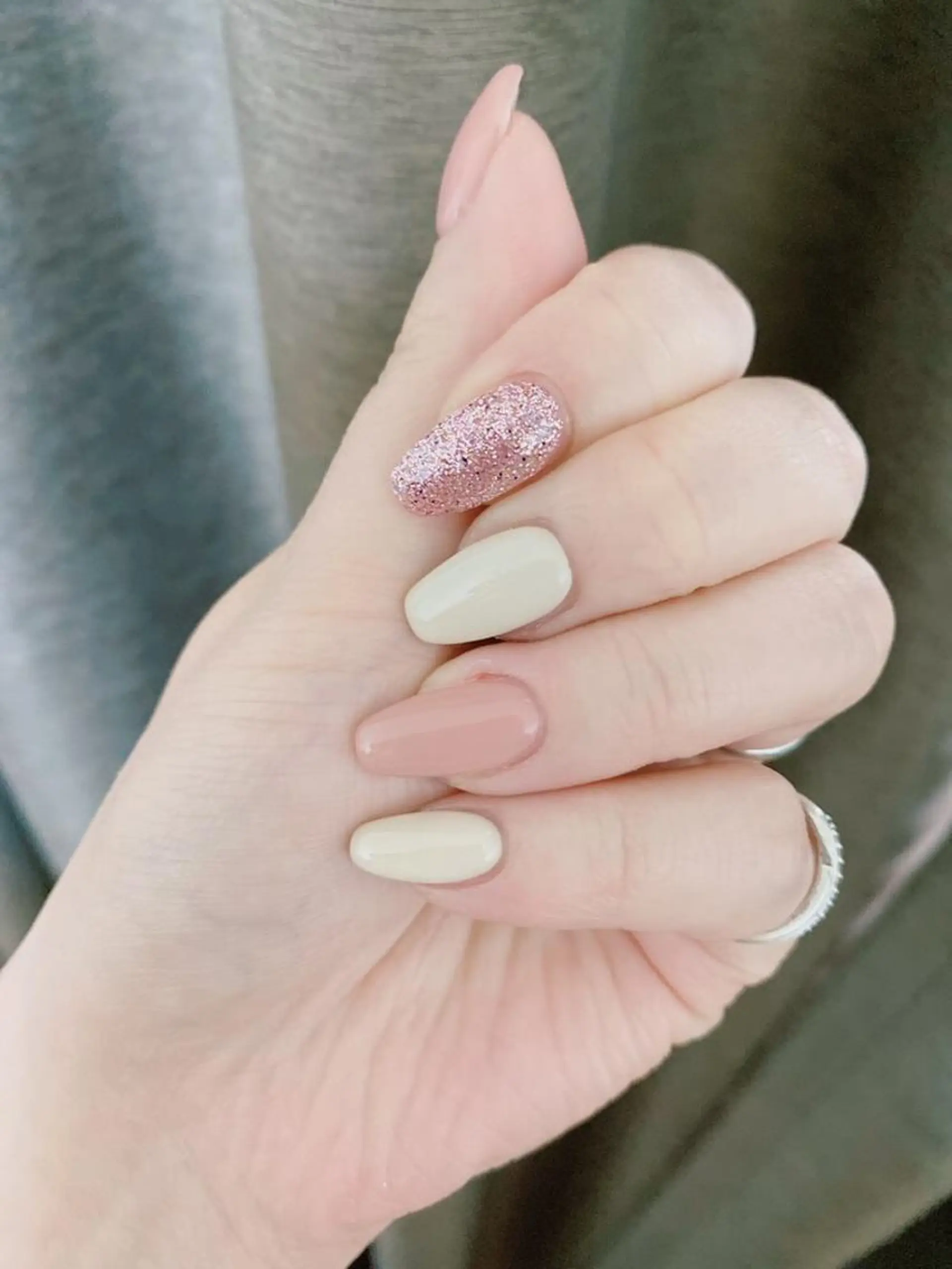 ネイル ラメ(グリッター) ハンドネイル kipinail 川﨑えりかのネイルデザイン