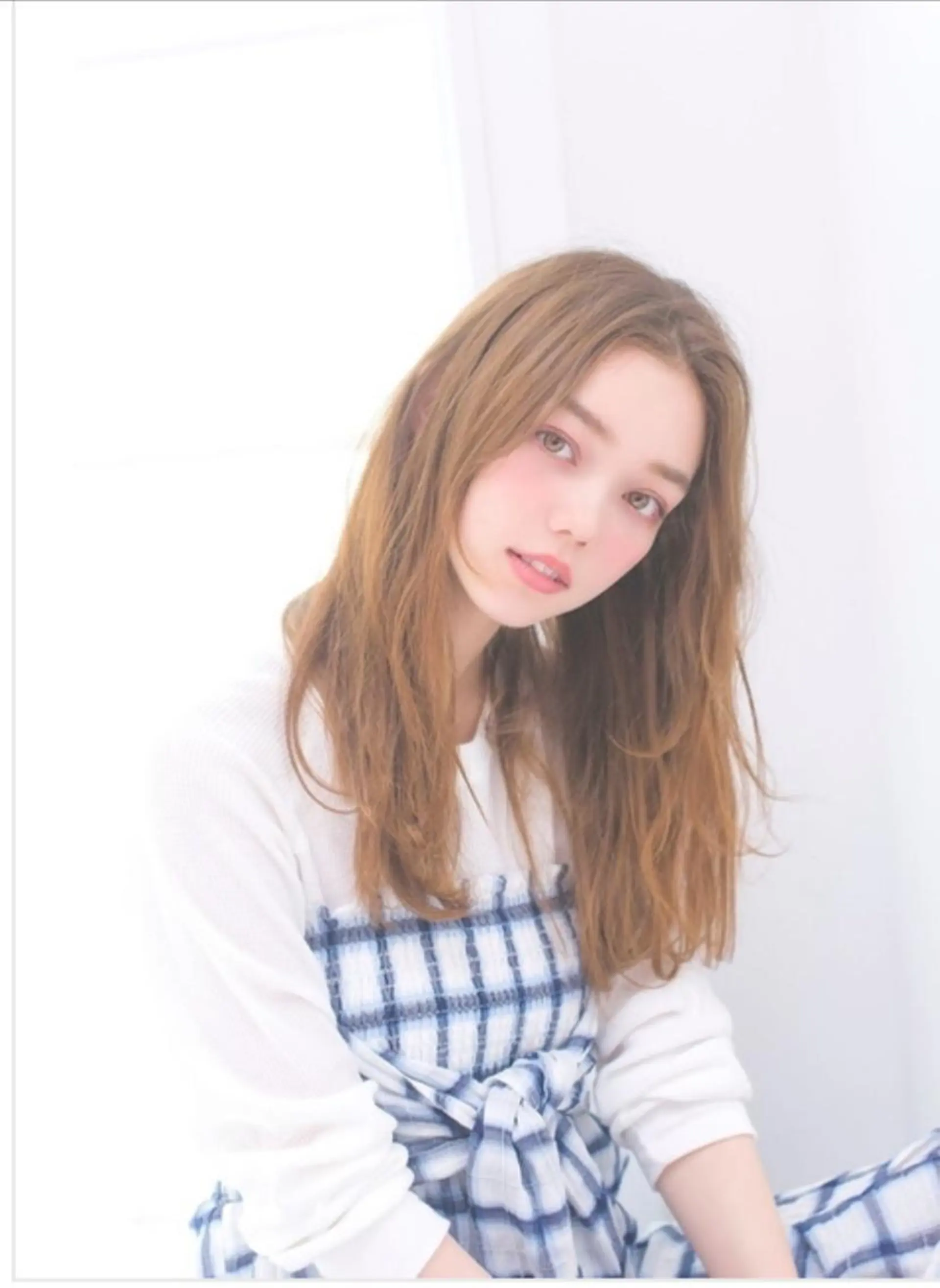 ロング カラー クボキ サヤのヘアスタイル