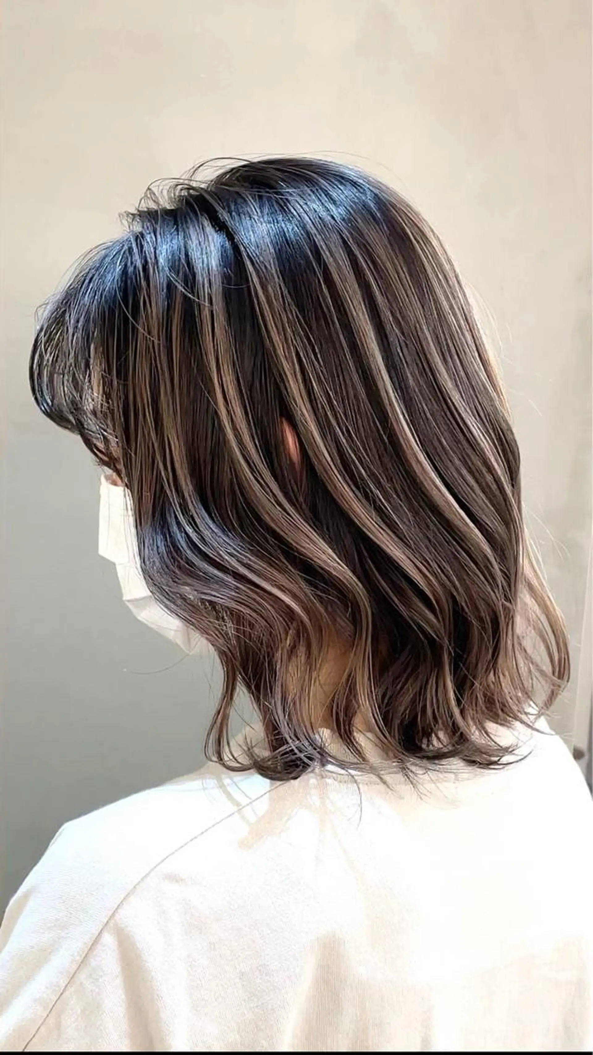 ミディアム カラー カット ヘアカラー トリートメント 縮毛/レイヤー 韓国/橋口のヘアスタイル