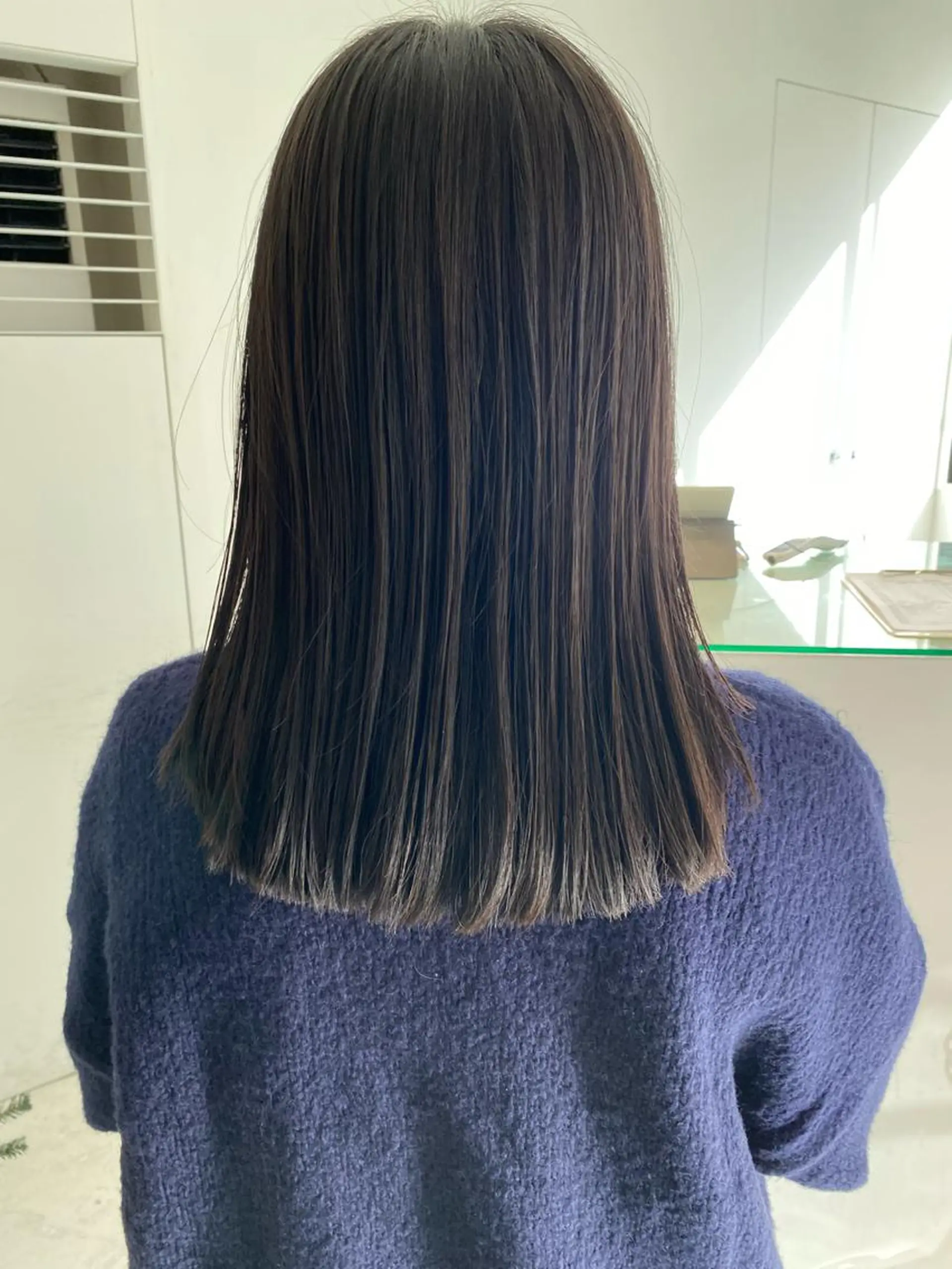 セミロング カット 縮毛矯正 トリートメント ミキ stylistのヘアスタイル