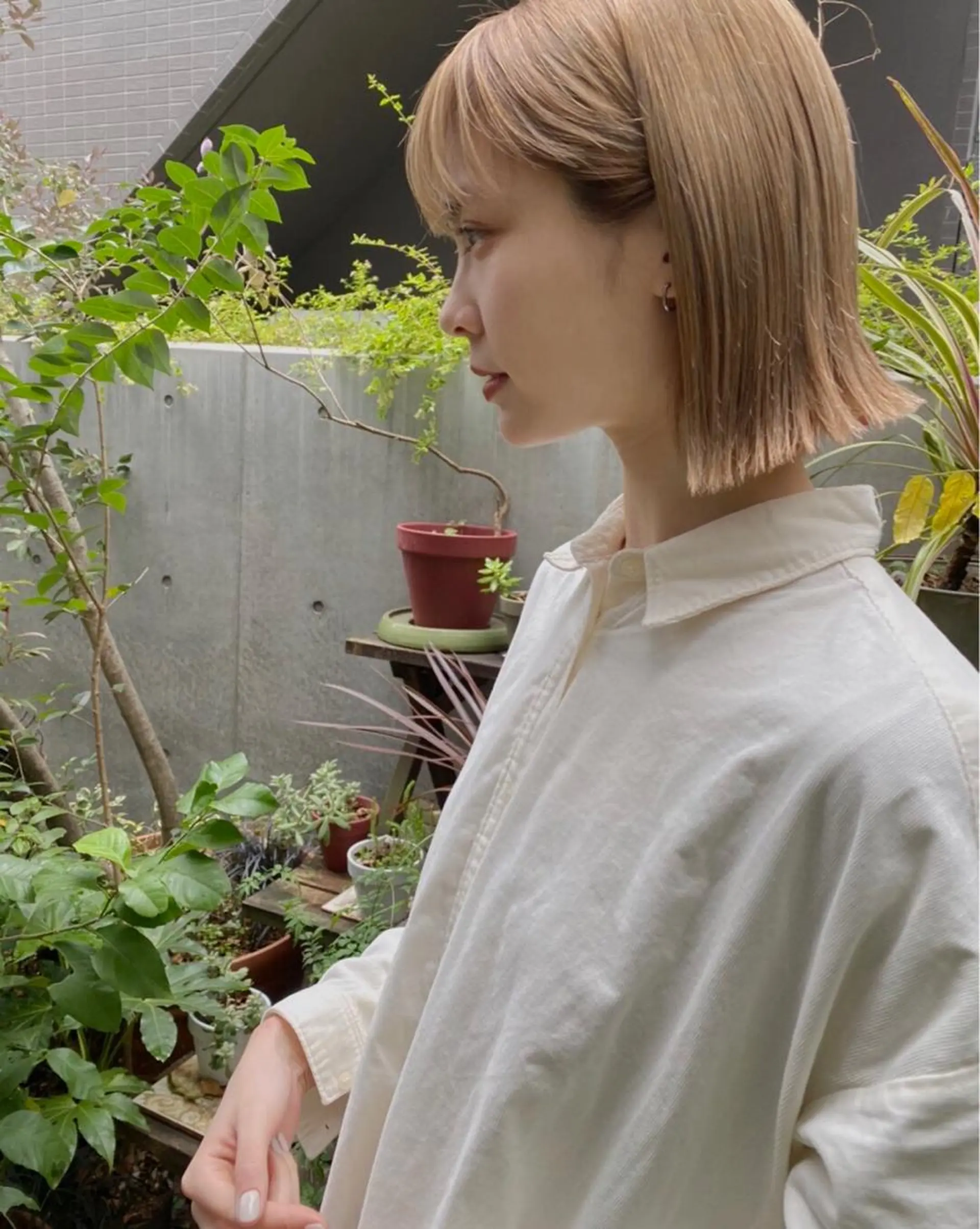 ミディアム カット ヘアカラー Moca 〰️のヘアスタイル