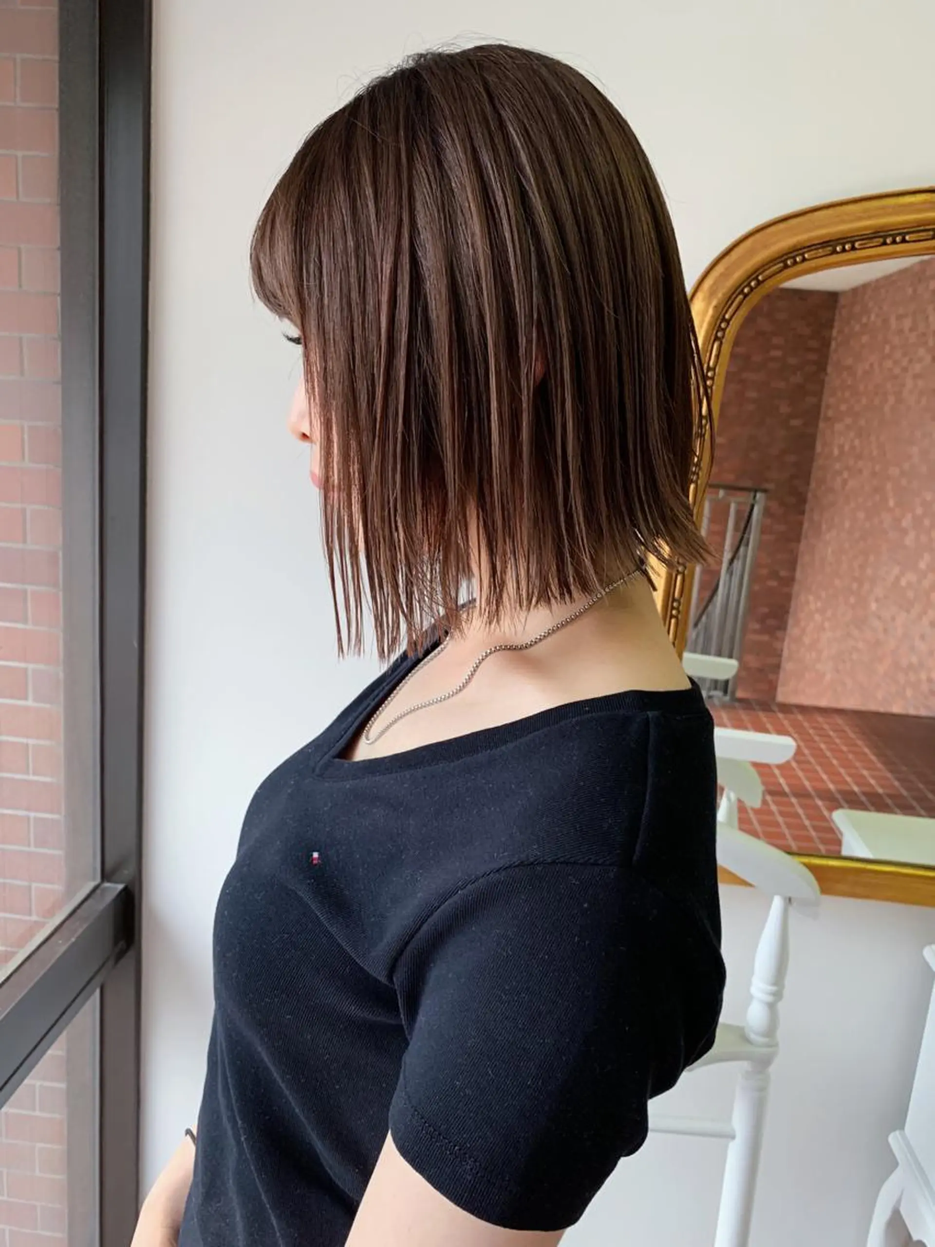 ショート 切りっぱなしボブ ボブ 丹羽大喜 縮毛矯正/美髪矯正のヘアスタイル