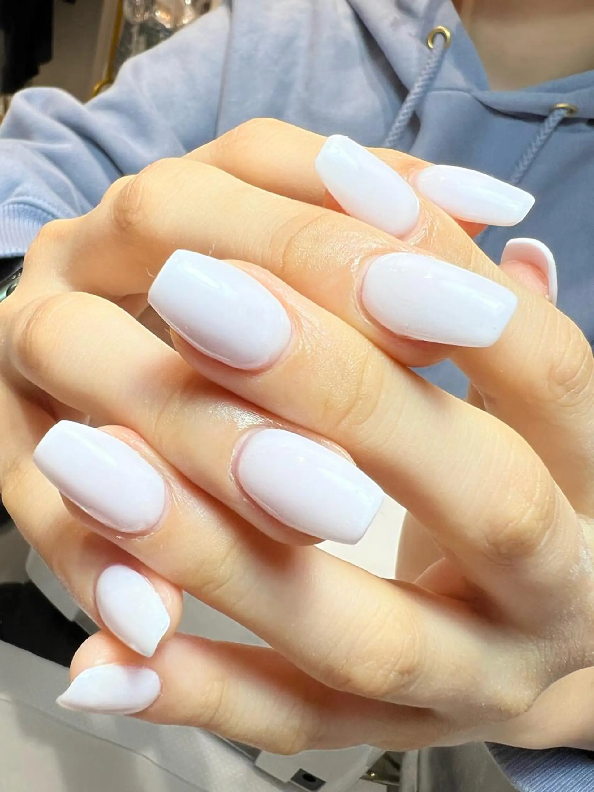 ネイル ワンカラーネイル スカルプネイル bijou nails　蓮のネイルデザイン