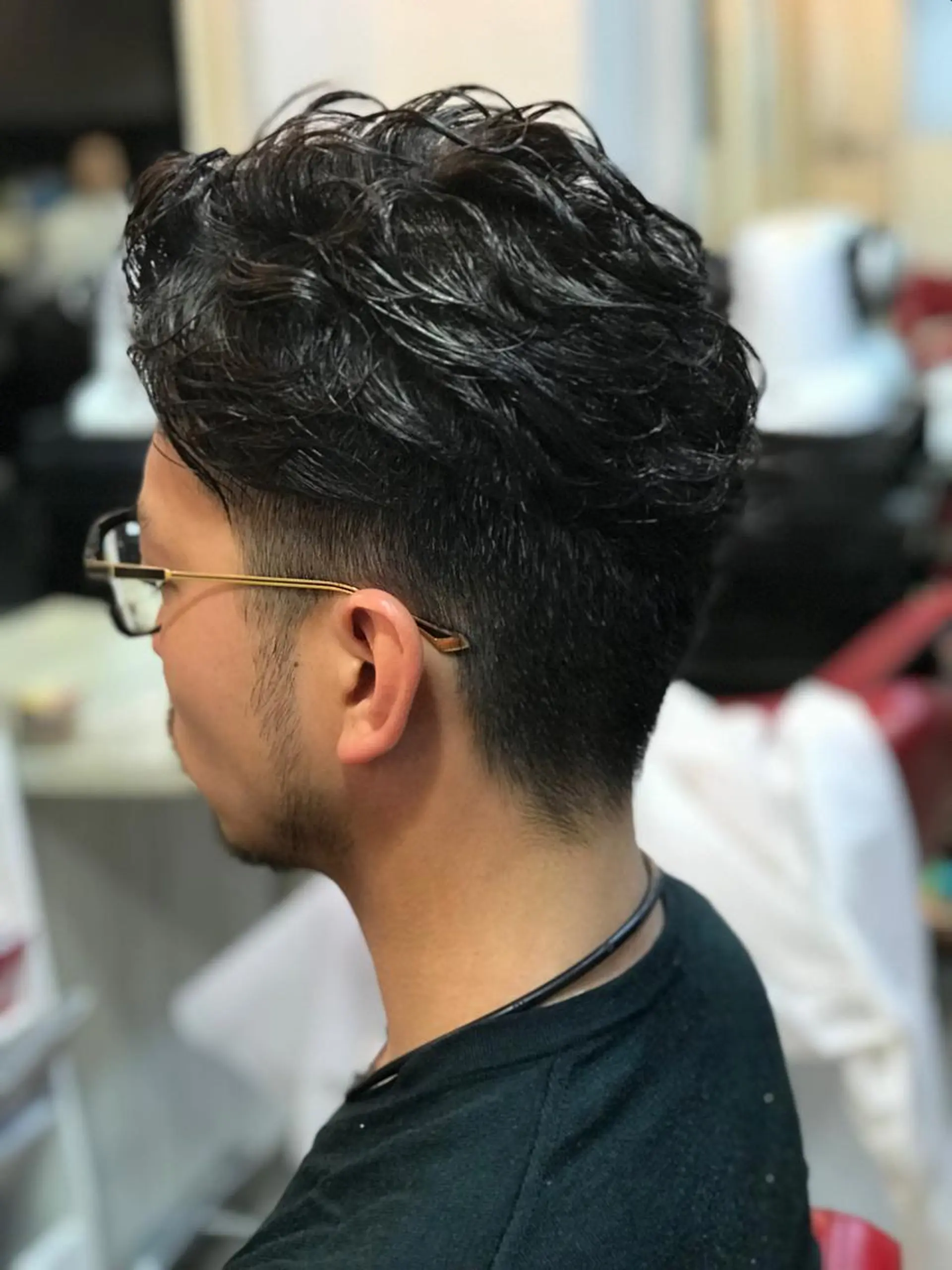 ショート メンズ カット パーマ トリートメント 渋谷宮益坂 omoのヘアスタイル