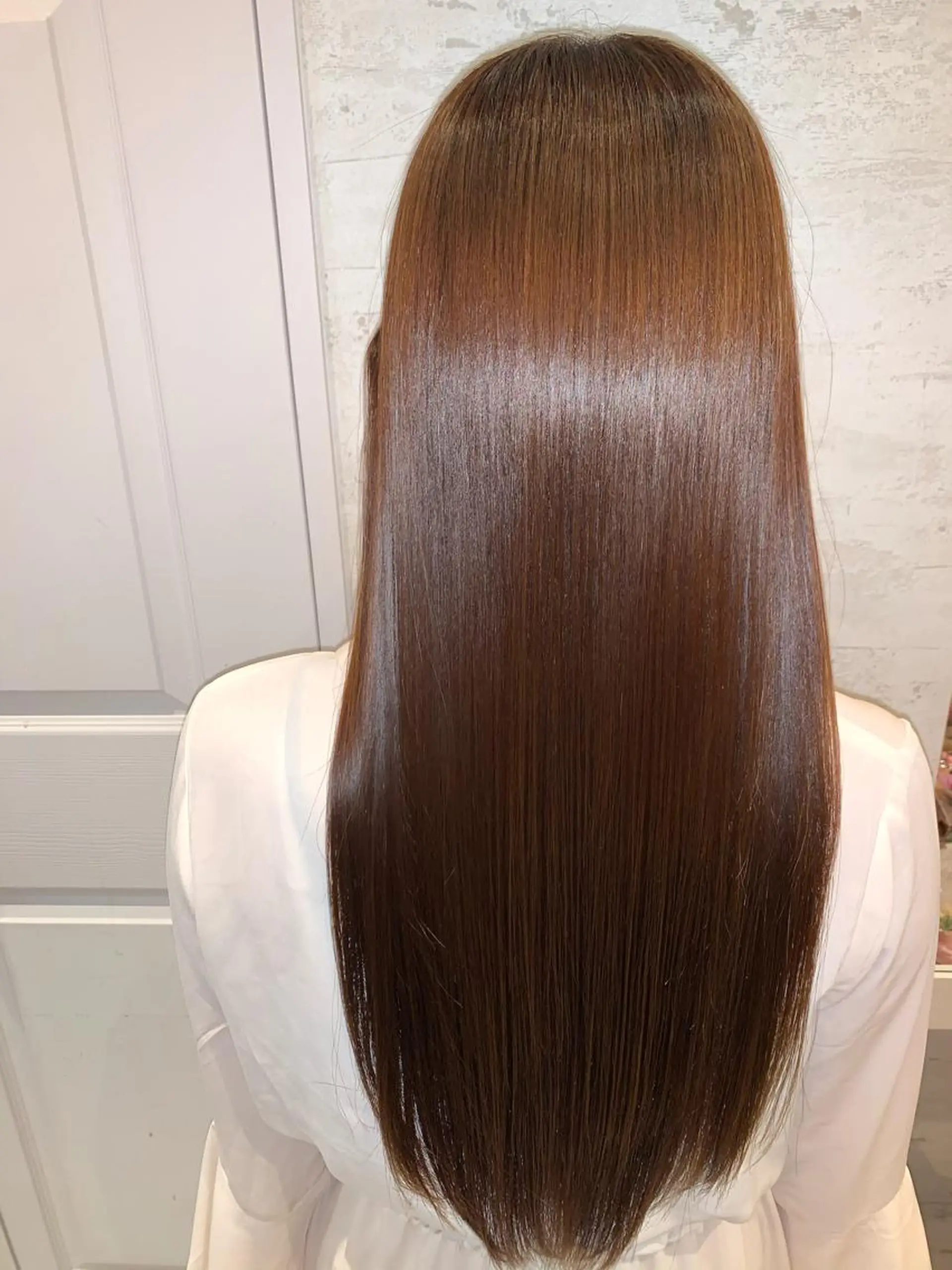 ロング ヘアカラー 縮毛矯正 トリートメント レイヤーカット/ 顔周り 五島巨幹のヘアスタイル