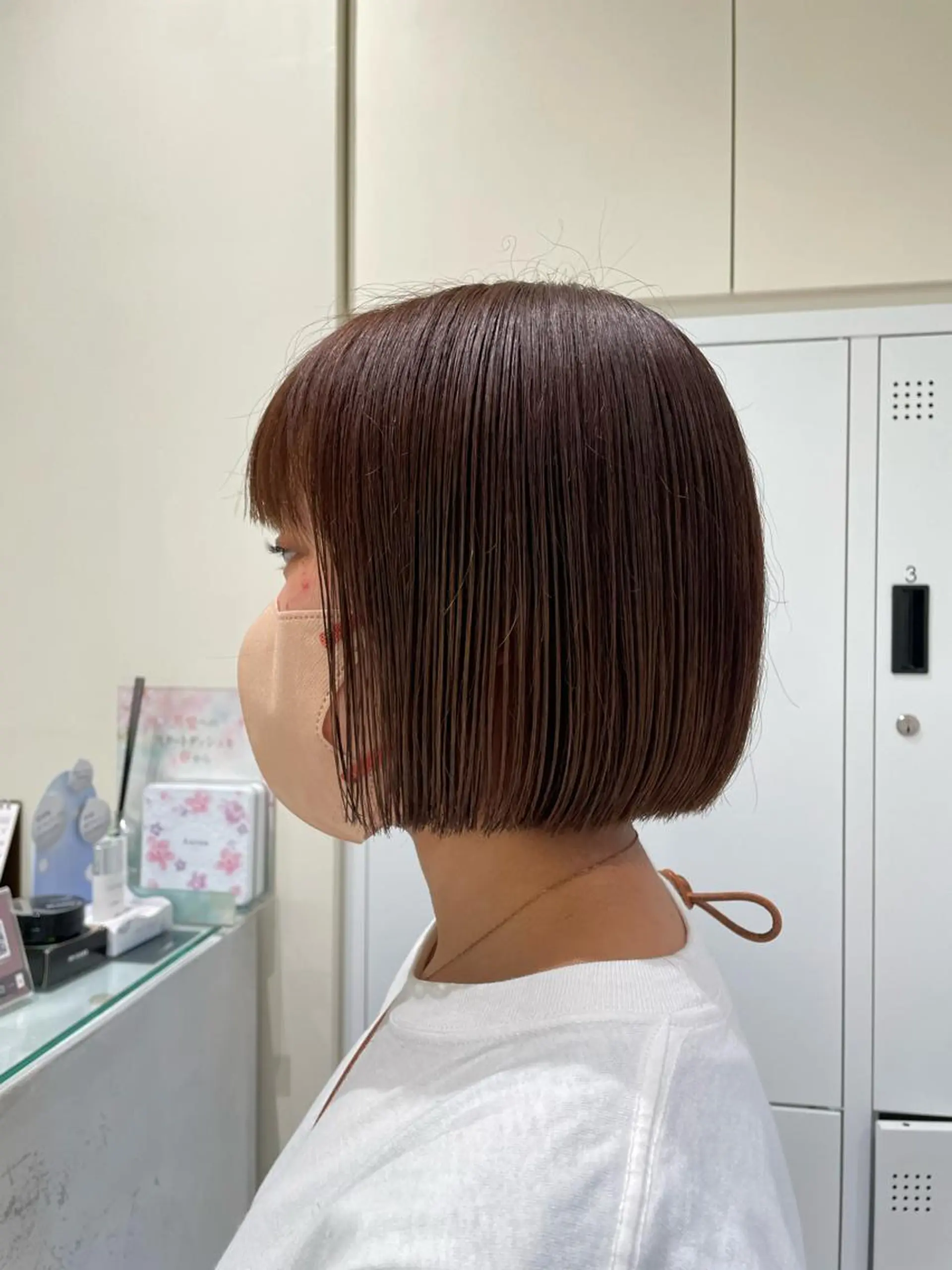 ショート カラー ベージュカラー ボブ カット ヘアカラー ボブ/インナーカラー /眉毛/Miyuのヘアスタイル