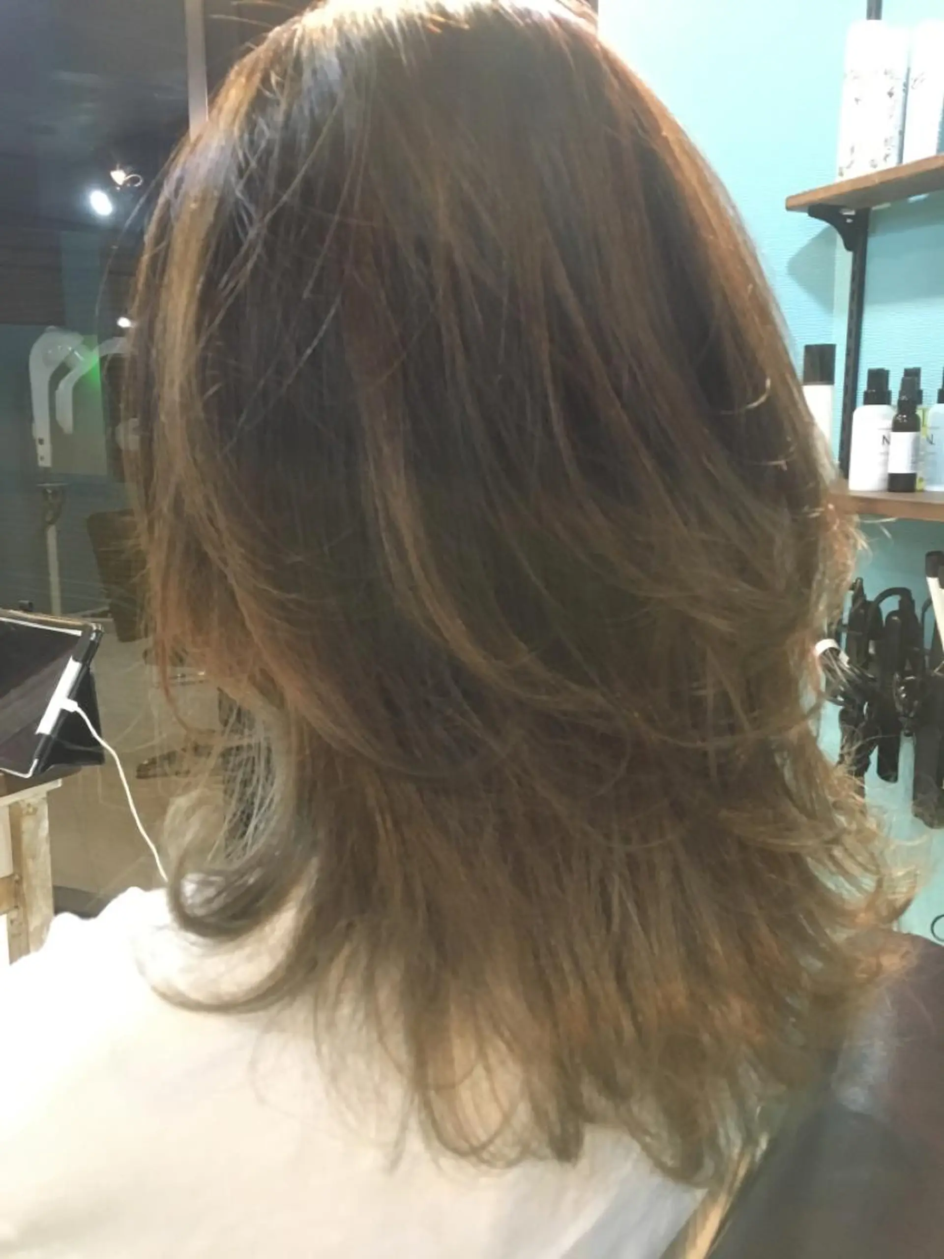 ミディアム ウルフカット ヘアカラー トリートメント Share Salon Reco【GARDEN】所属・末石 智のヘアスタイル